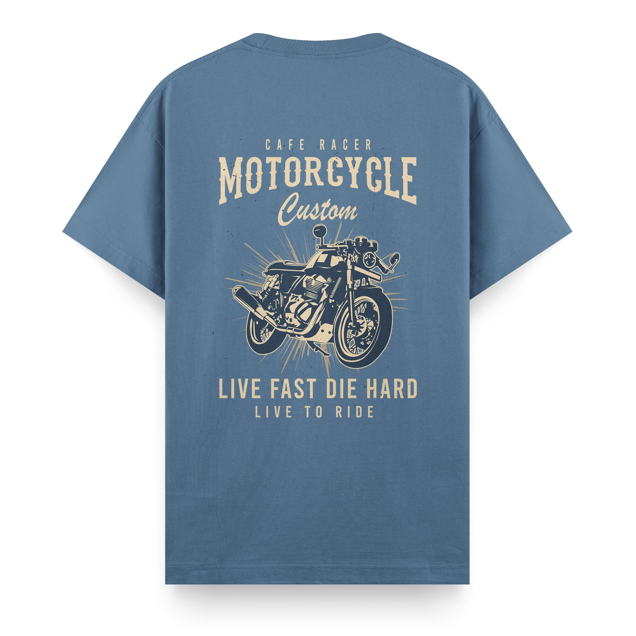 Motorcycle%20Custom%20-%20Regular%20T-shirt%20Antrasit%20Mavi