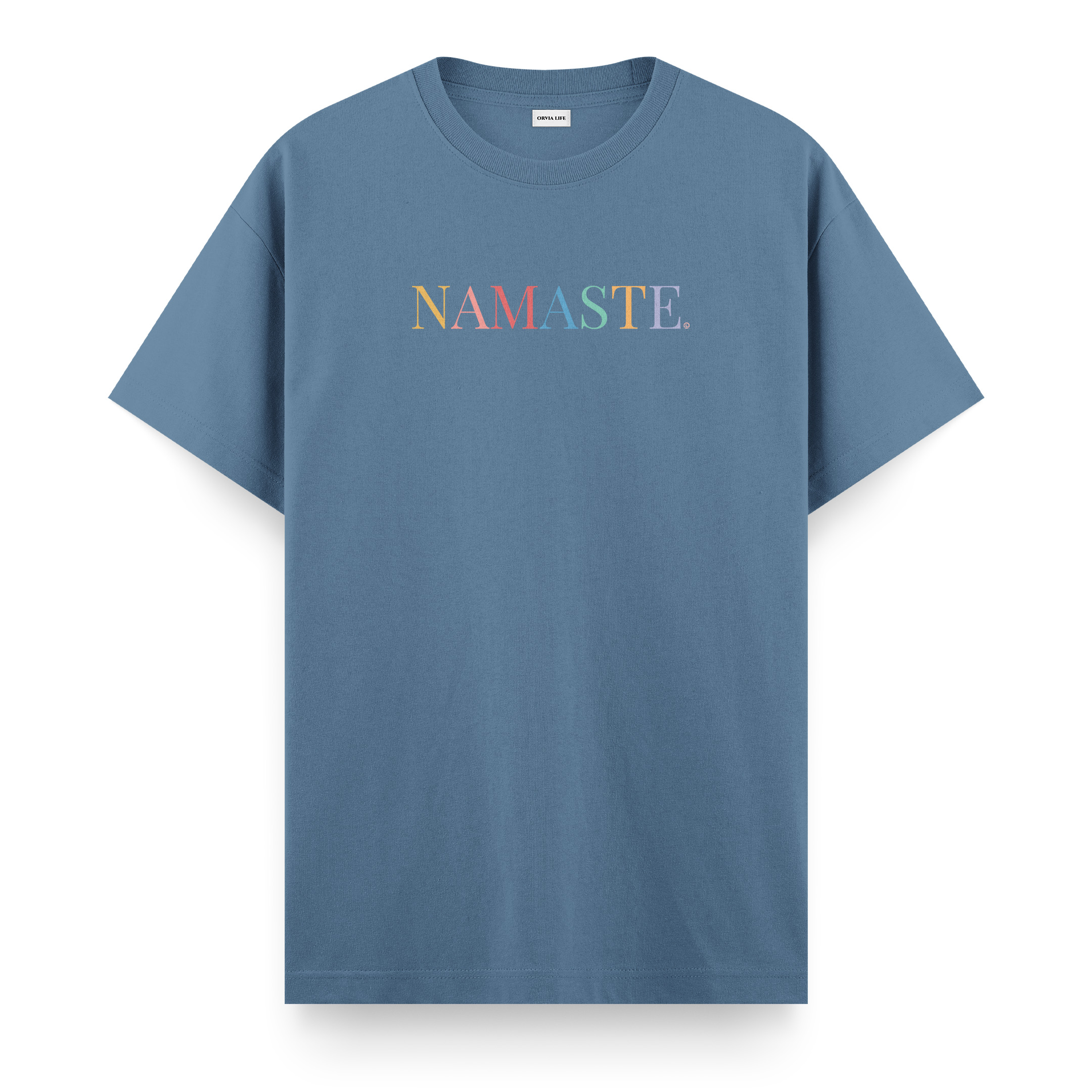 Namaste%20-%20Regular%20T-shirt%20Antrasit%20Mavi