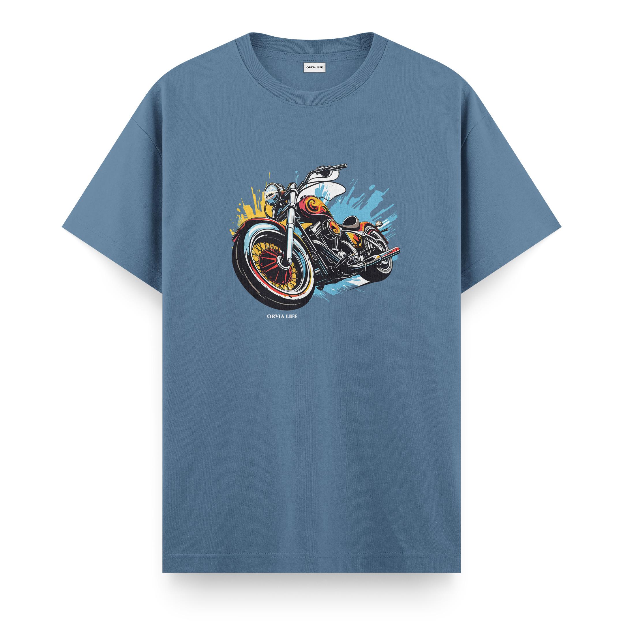 Bike%20-%20Regular%20T-shirt%20Antrasit%20Mavi