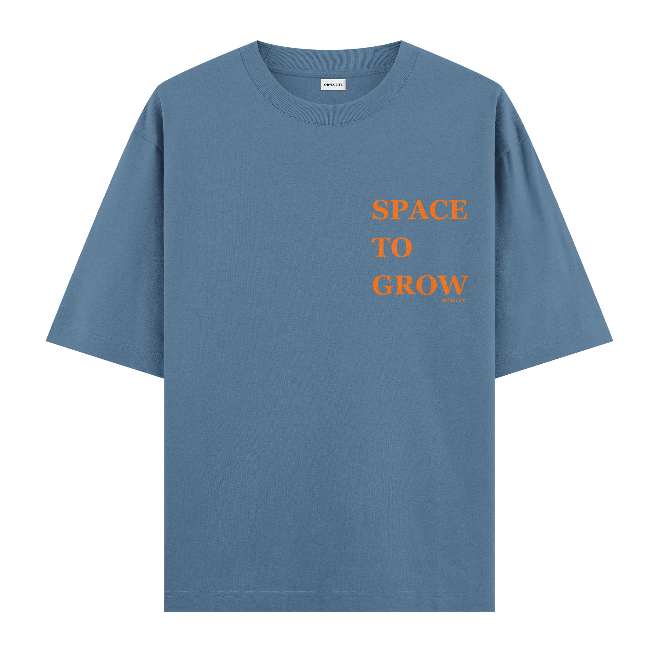 Space%20To%20Grow%20-%20Oversize%20T-shirt%20Antrasit%20Mavi