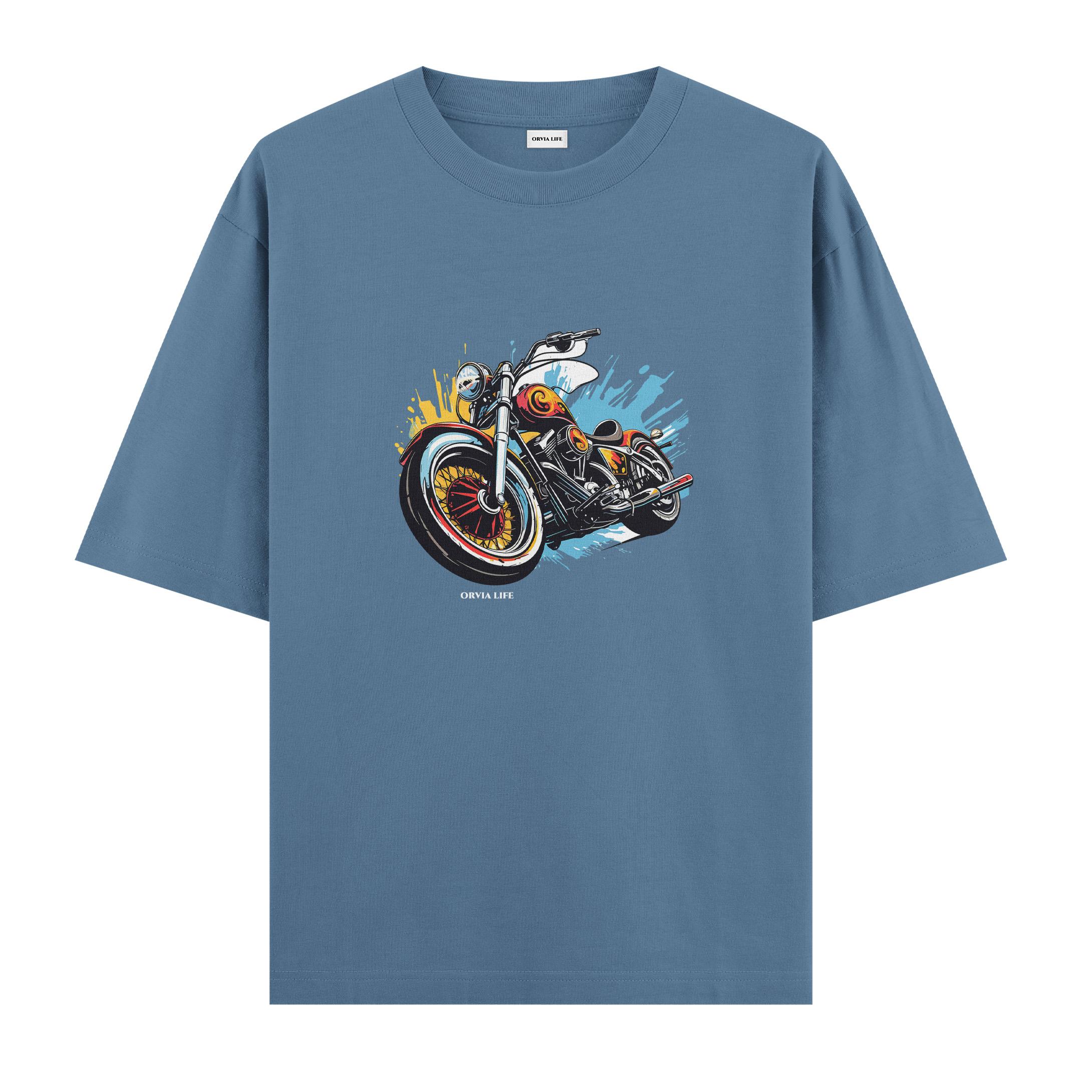 Bike%20-%20Oversize%20T-shirt%20Antrasit%20Mavi