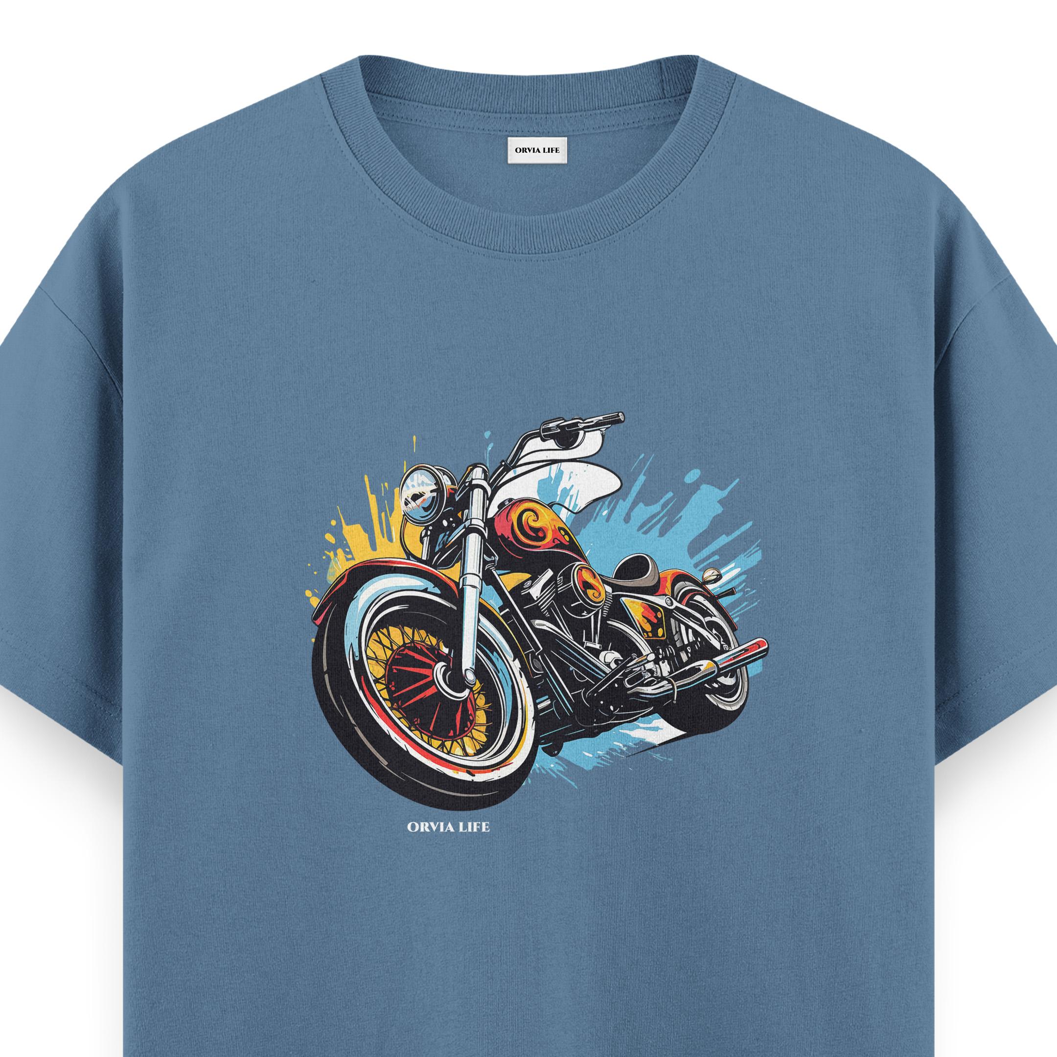 Bike%20-%20Regular%20T-shirt%20Antrasit%20Mavi