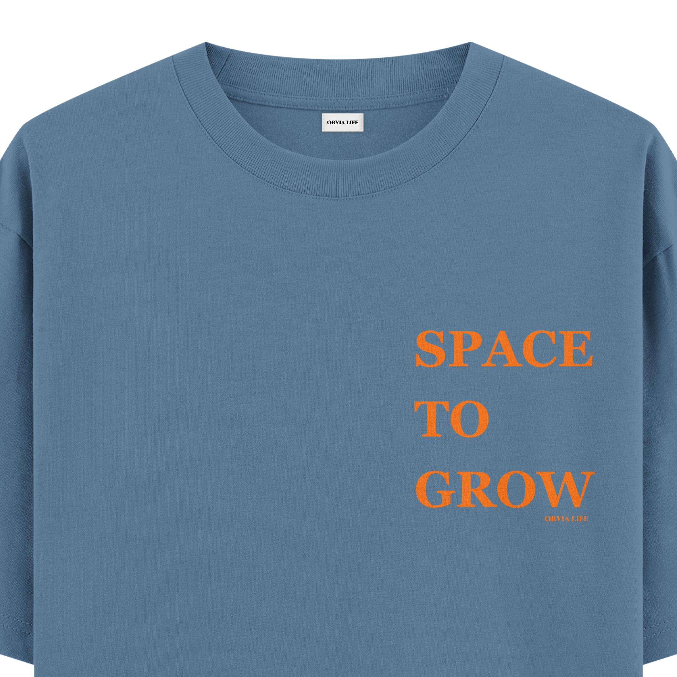 Space%20To%20Grow%20-%20Oversize%20T-shirt%20Antrasit%20Mavi