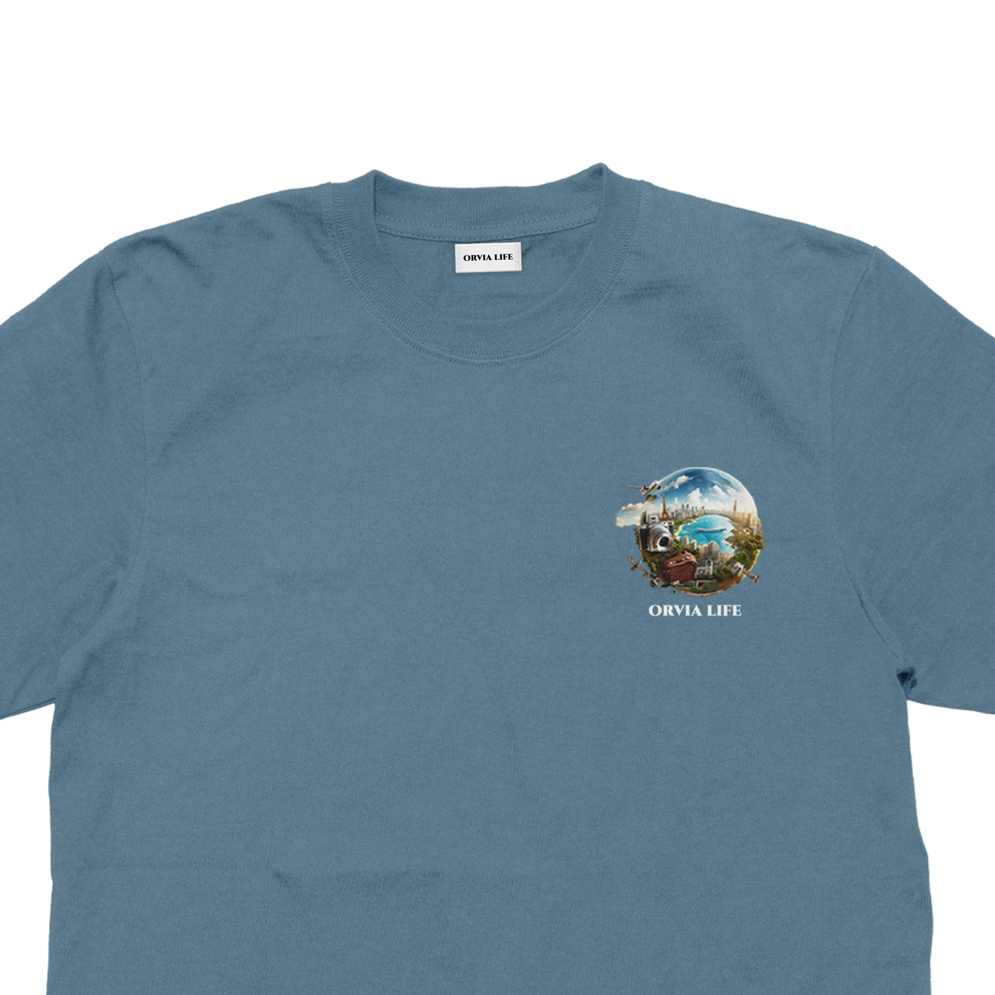 Travel%20-%20Çocuk%20T-shirt%20Antrasit%20Mavi