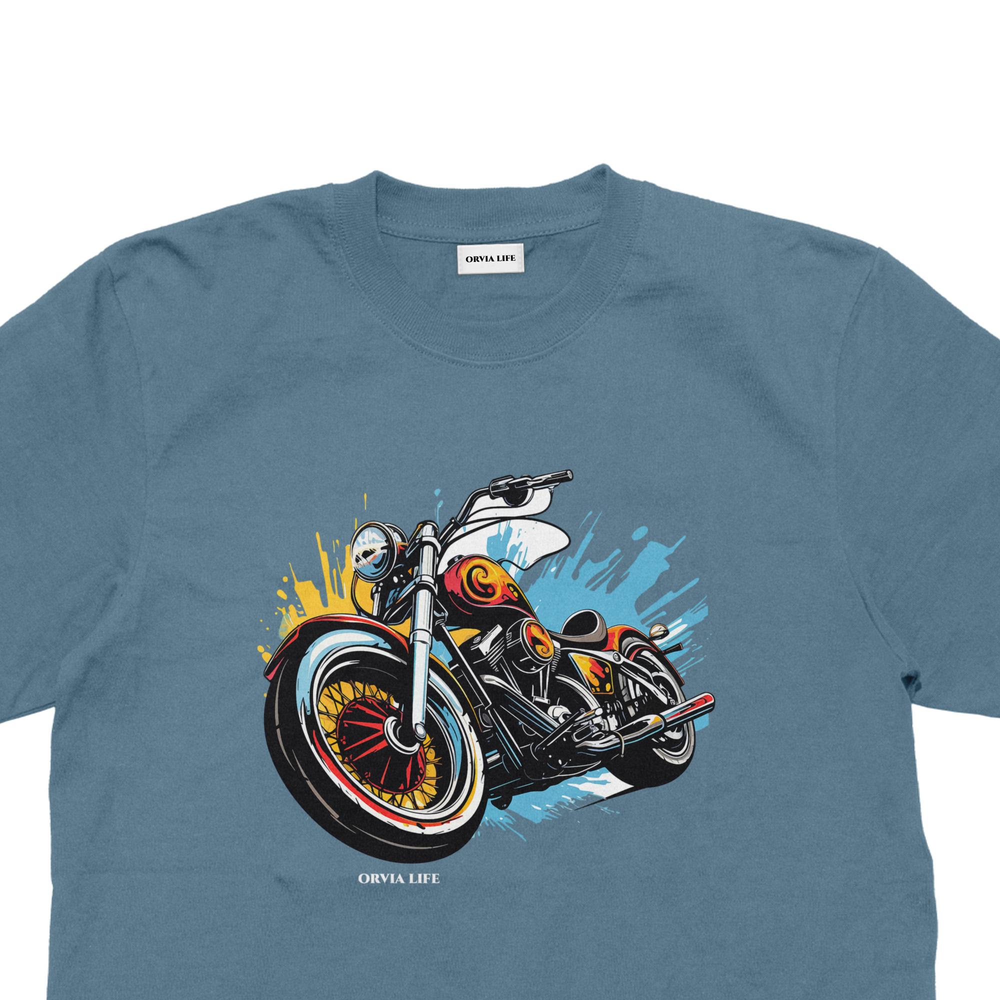 Bike%20-%20Çocuk%20T-shirt%20Antrasit%20Mavi