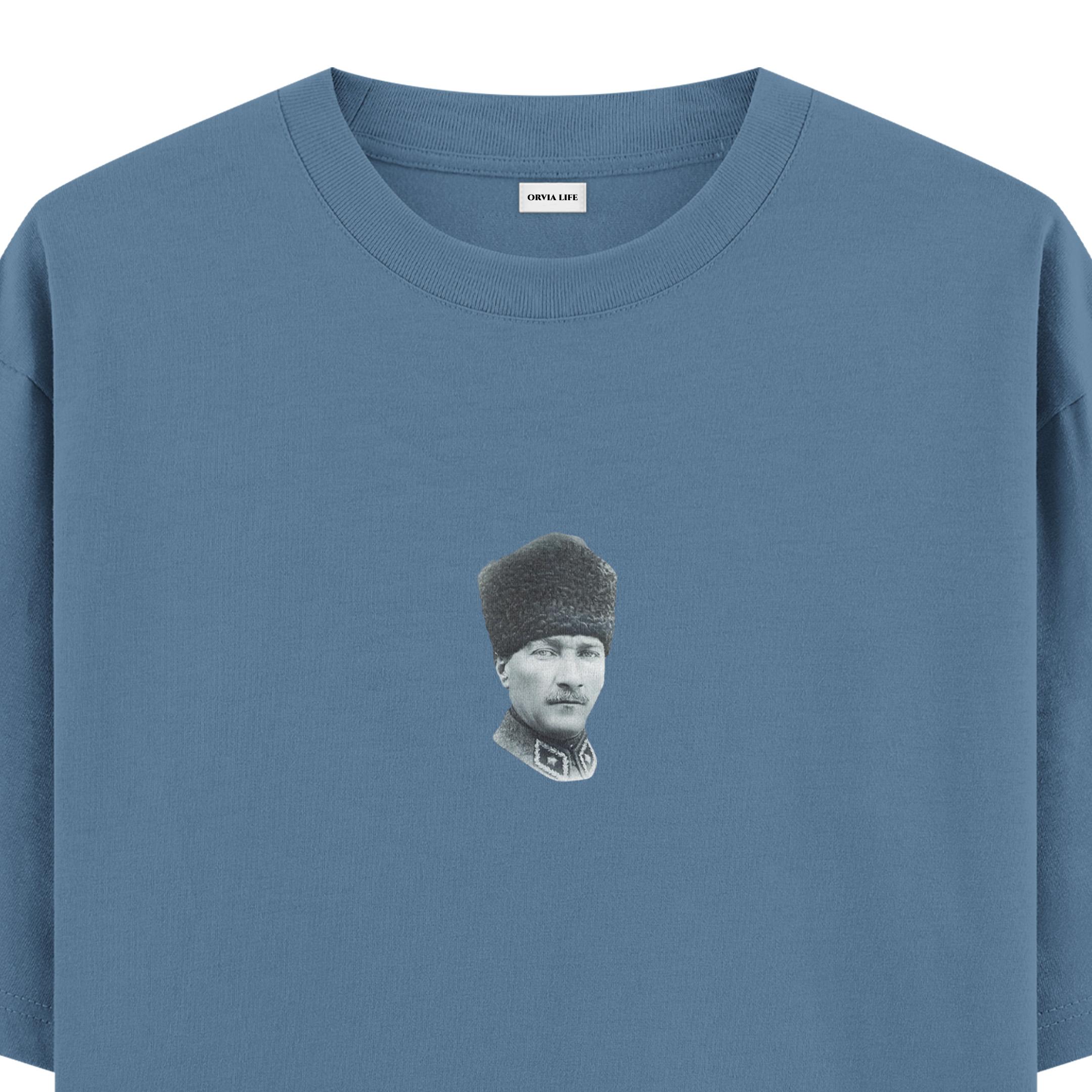 ATATÜRK%20%20-%20Oversize%20T-shirt%20Antrasit%20Mavi