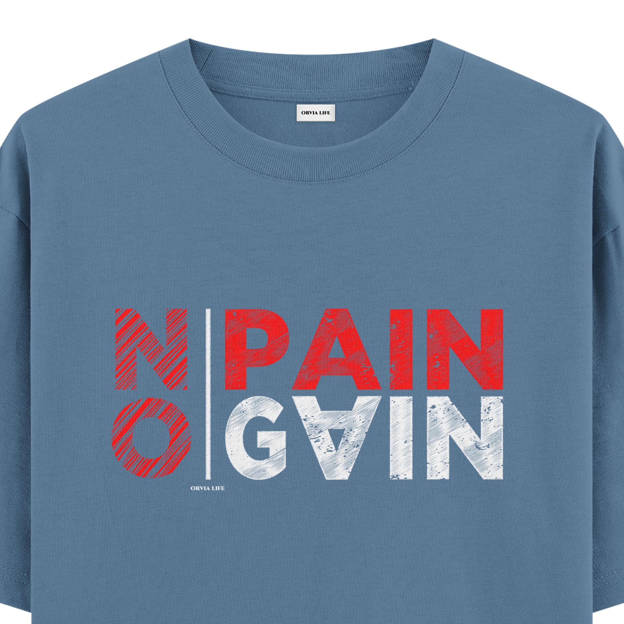 No%20Pain%20No%20Gain%20-%20Oversize%20T-shirt%20Antrasit%20Mavi