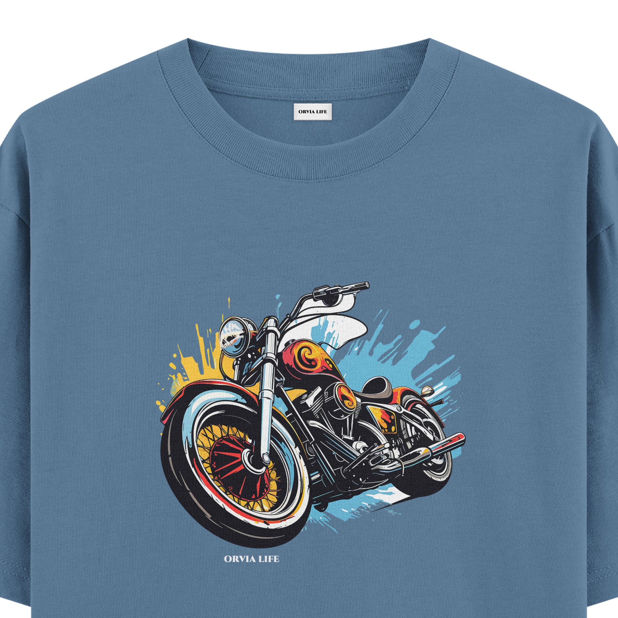 Bike%20-%20Oversize%20T-shirt%20Antrasit%20Mavi