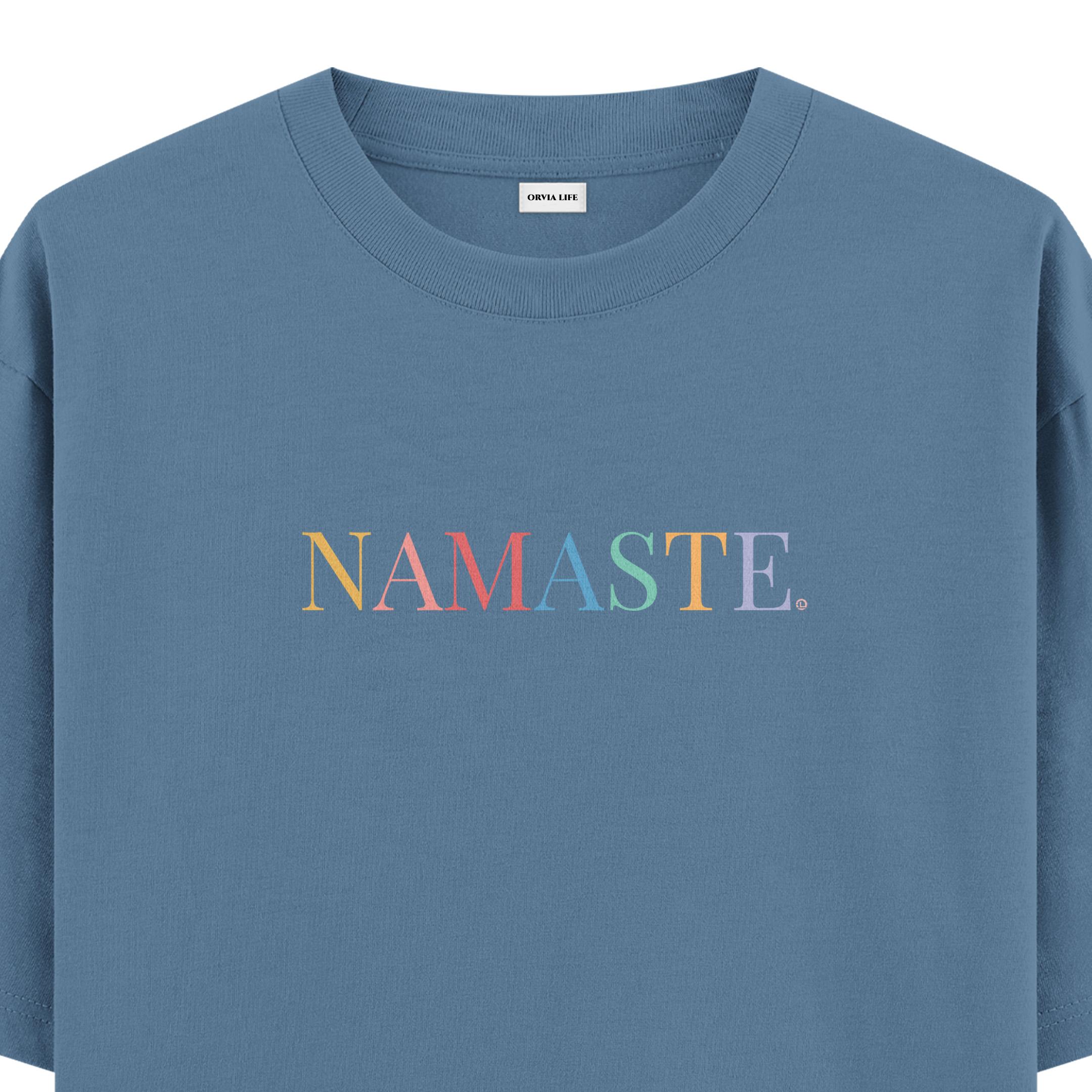 Namaste%20-%20Oversize%20T-shirt%20Antrasit%20Mavi