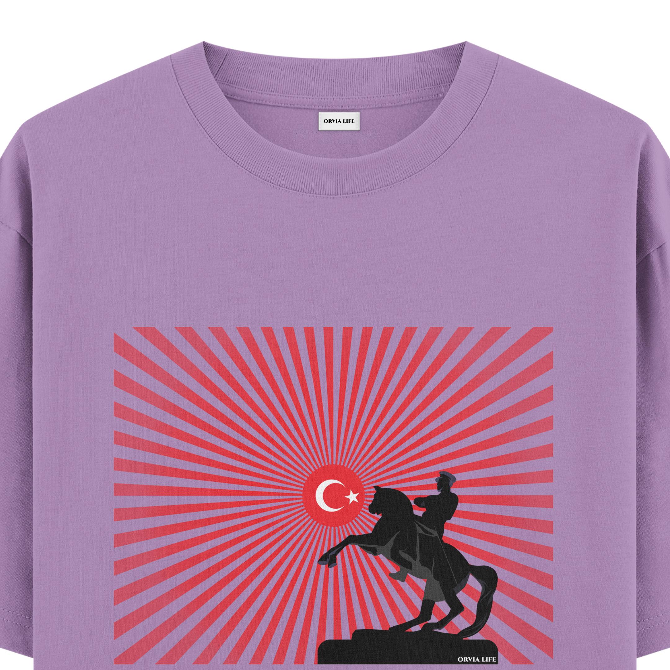 ULU%20ÖNDER%20%20-%20Oversize%20T-shirt%20Mor