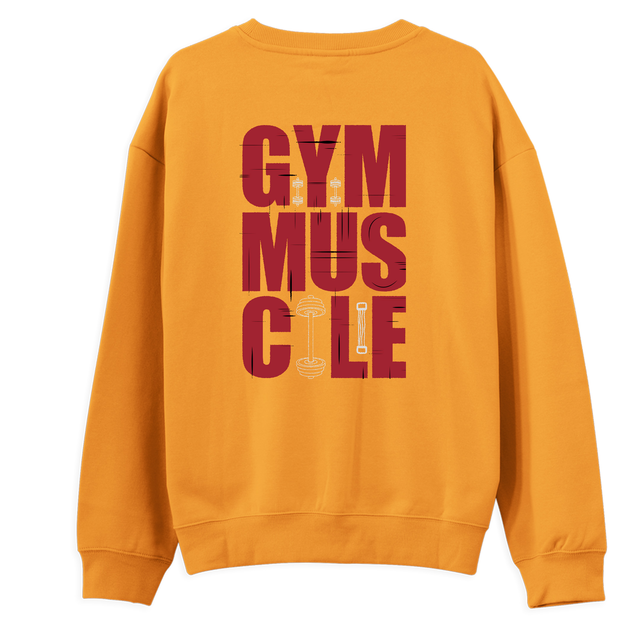 GYM%20Muscle%20-%20Regular%20Sweatshirt%20Portakal