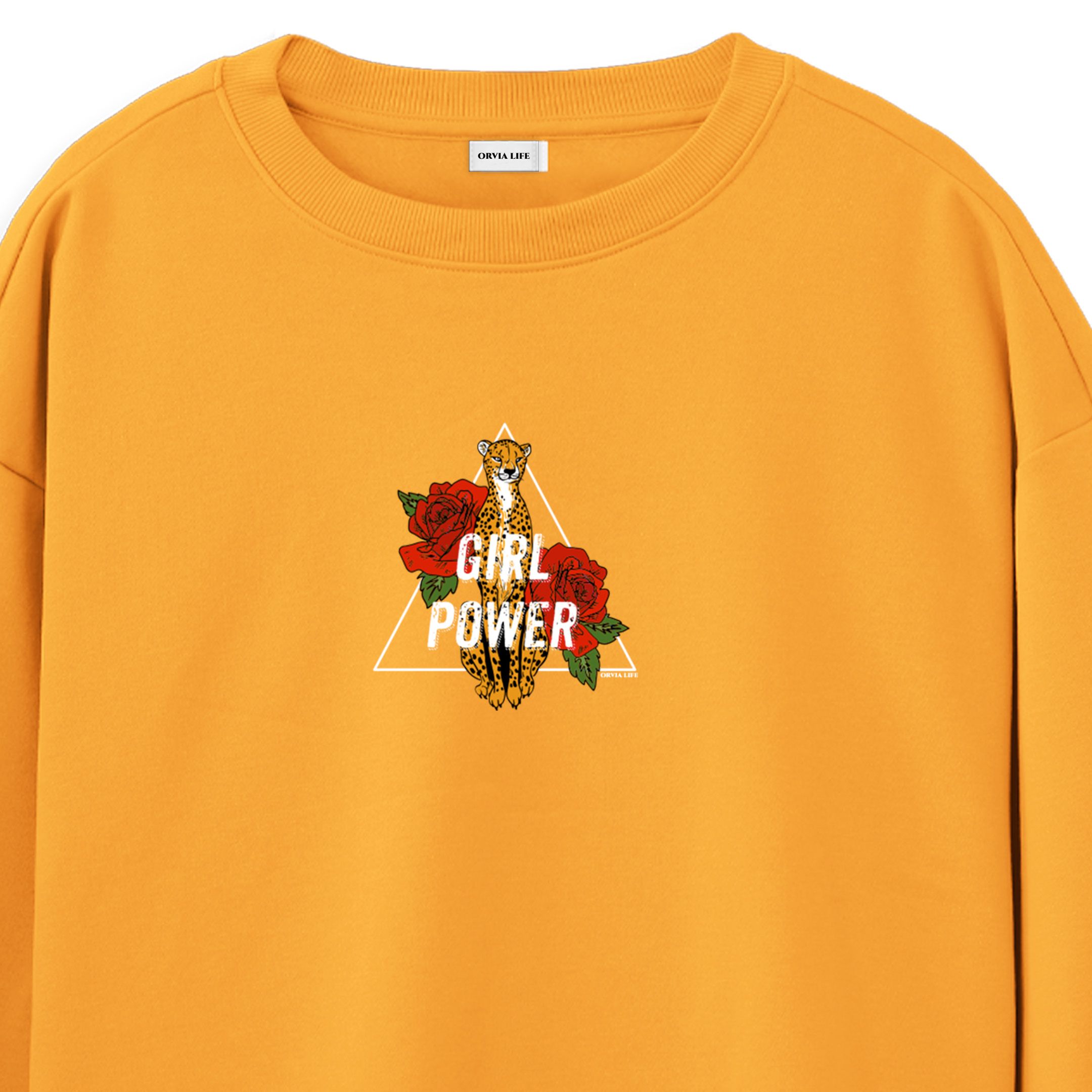 Girl%20Power%20%20-%20Regular%20Sweatshirt%20Portakal