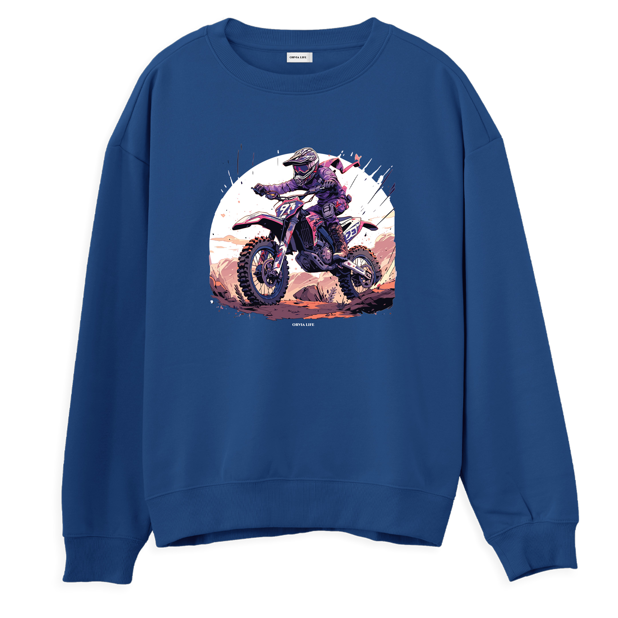 Cross%20-%20Regular%20Sweatshirt%20Royal%20Mavi