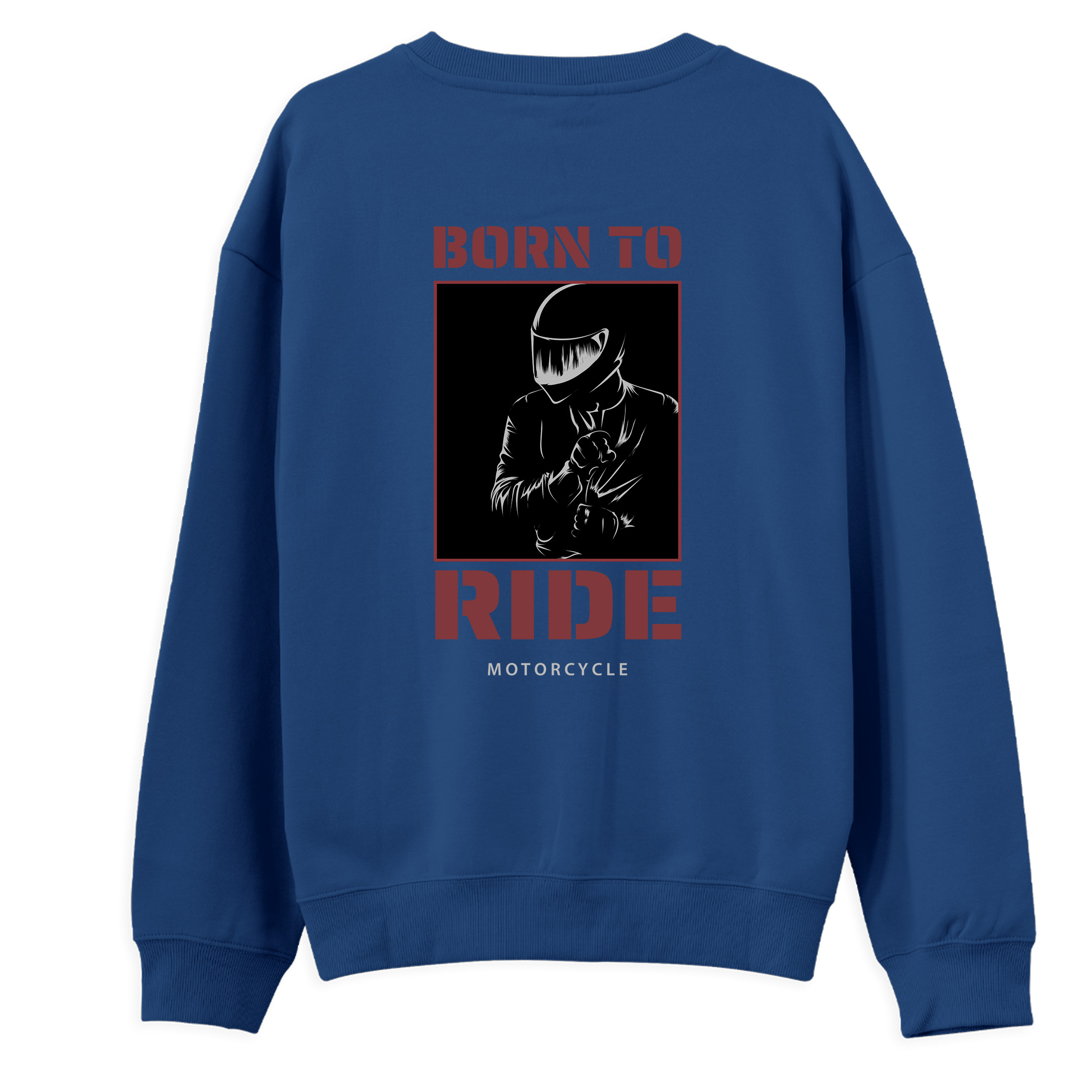 Born%20To%20Ride%20-%20Regular%20Sweatshirt%20Royal%20Mavi