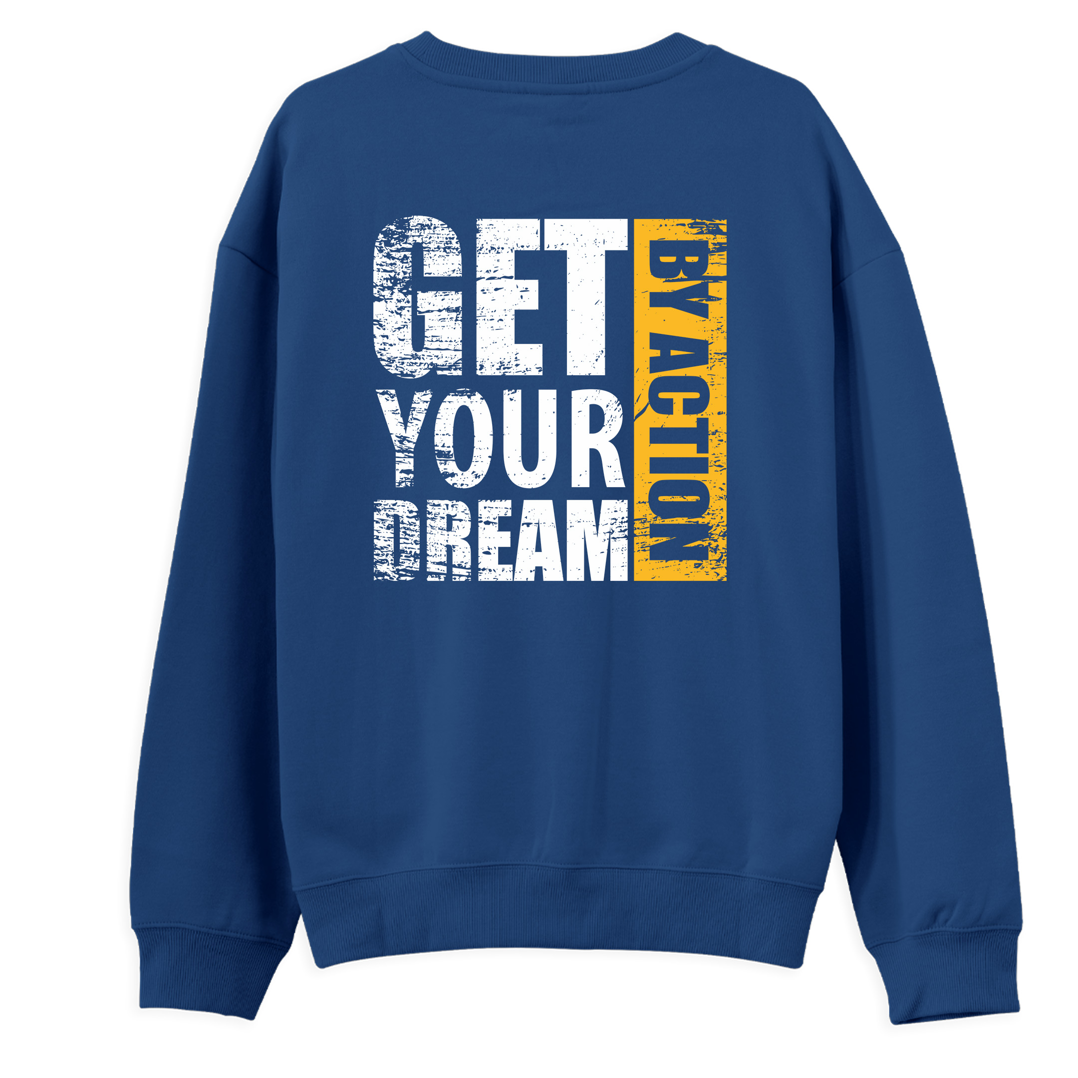 Get%20Your%20Dream%20By%20Action%20-%20Regular%20Sweatshirt%20Royal%20Mavi