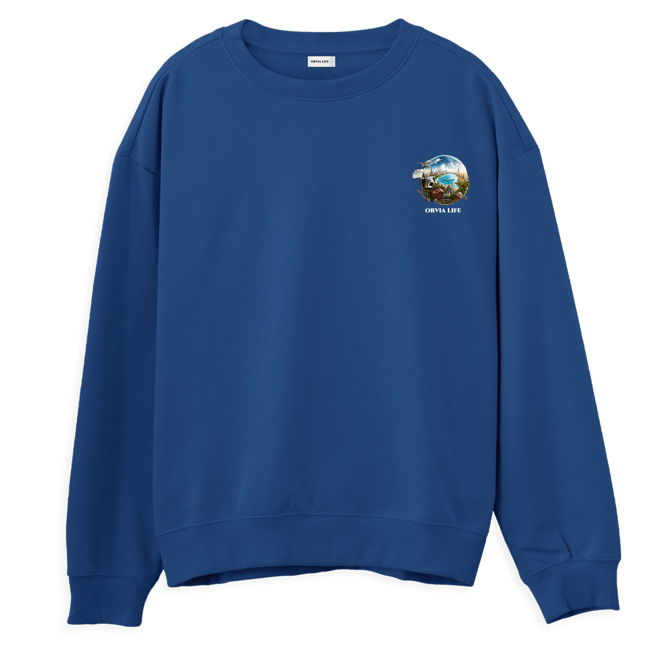 Travel%20-%20Regular%20Sweatshirt%20Royal%20Mavi