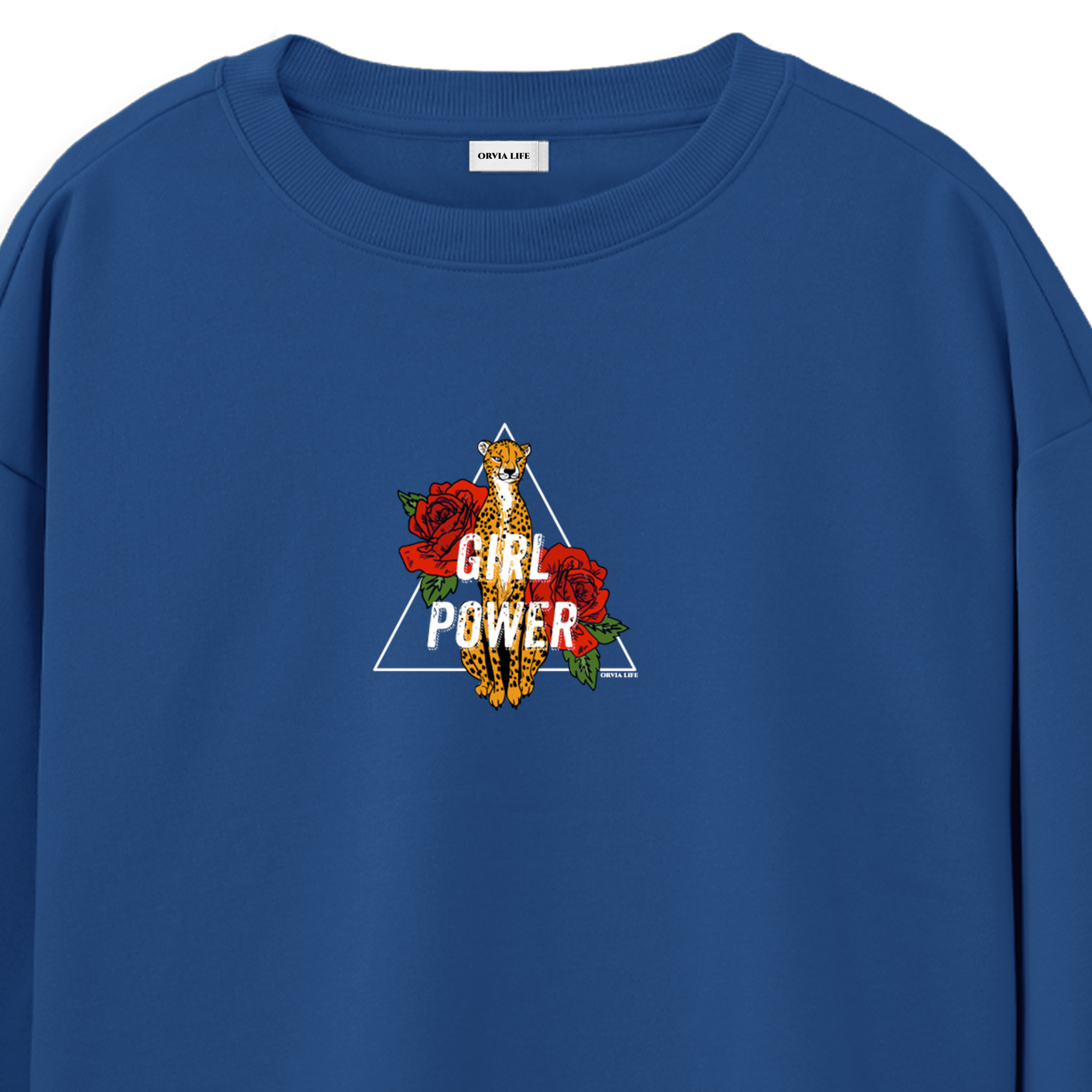 Girl%20Power%20%20-%20Regular%20Sweatshirt%20Royal%20Mavi