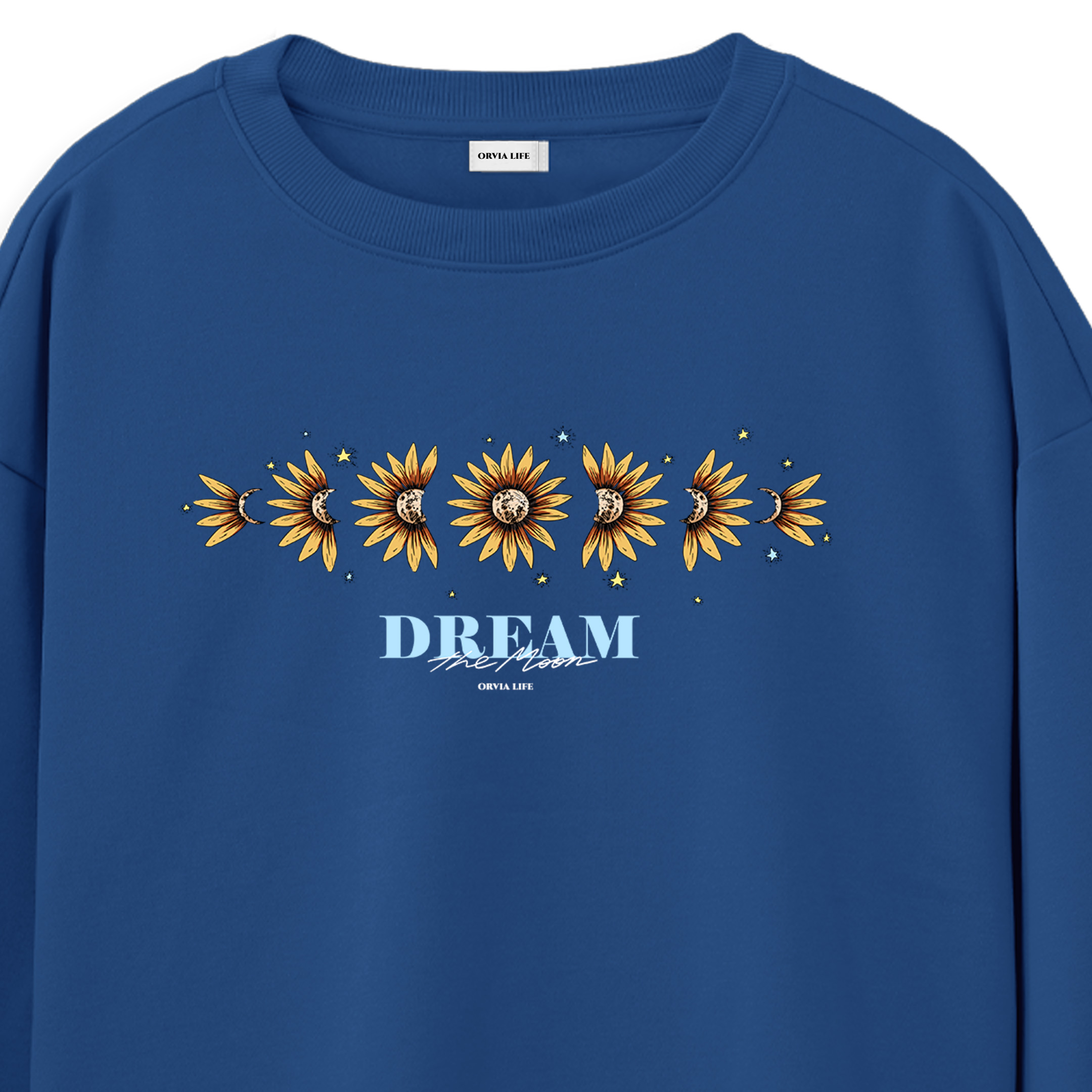 Dream%20The%20Moon%20%20-%20Regular%20Sweatshirt%20Royal%20Mavi