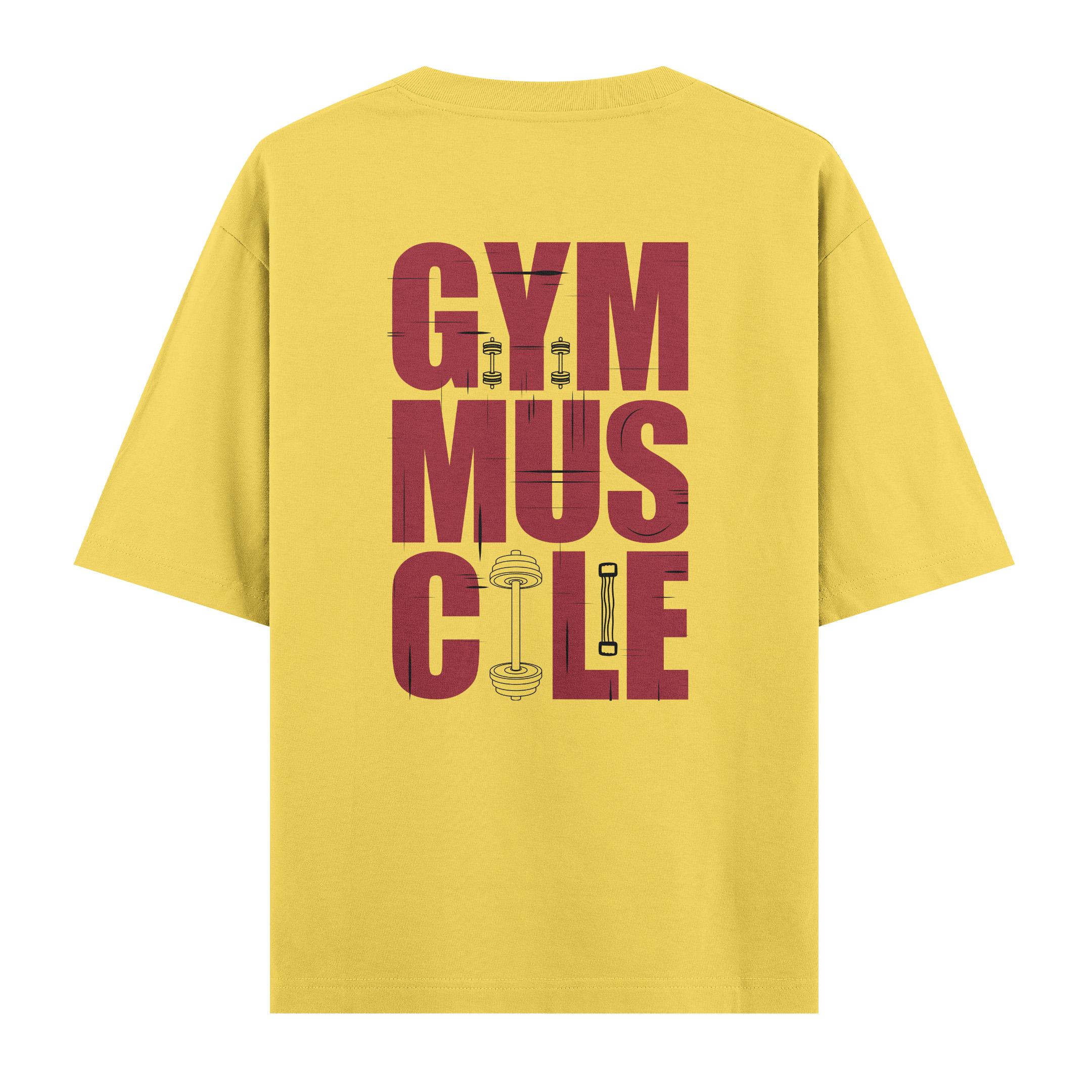 GYM%20Muscle%20-%20Oversize%20T-shirt%20Sarı