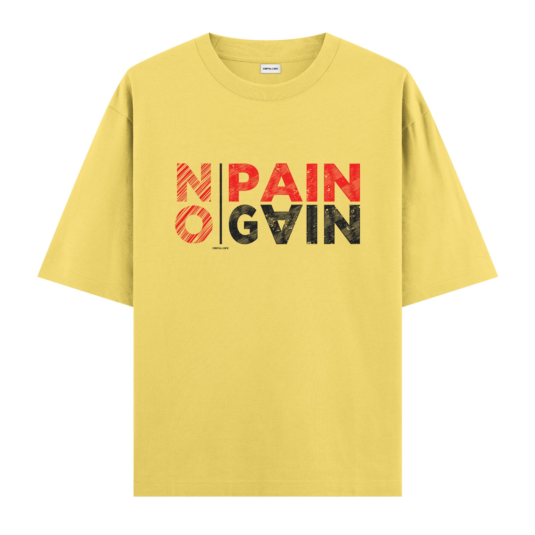 No%20Pain%20No%20Gain%20-%20Oversize%20T-shirt%20Sarı