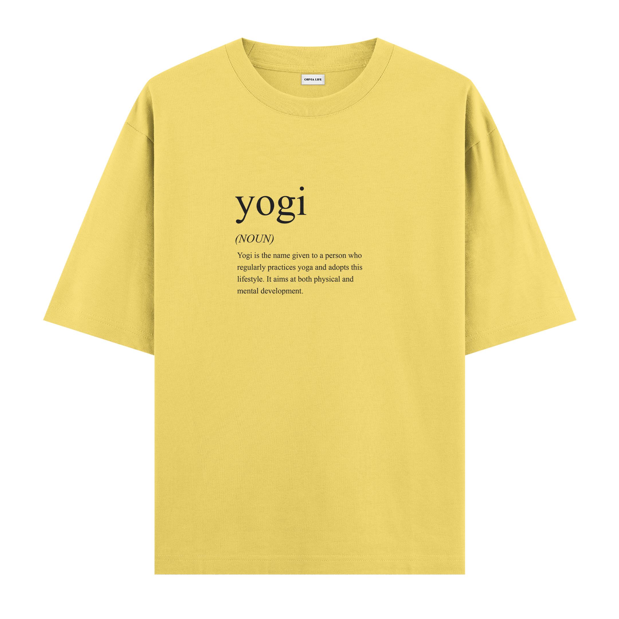 Yogi%20-%20Oversize%20T-shirt%20Sarı