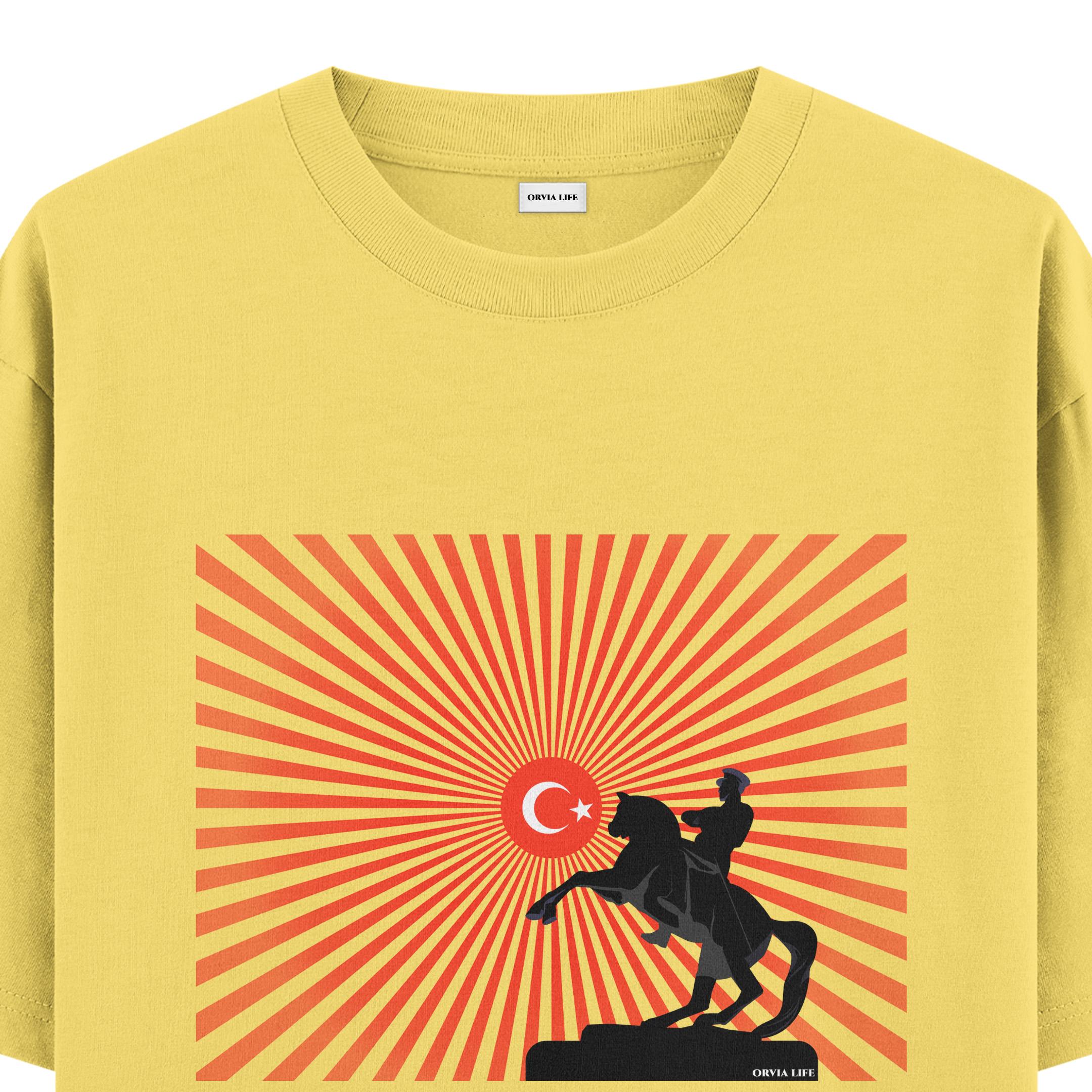 ULU%20ÖNDER%20%20-%20Oversize%20T-shirt%20Sarı