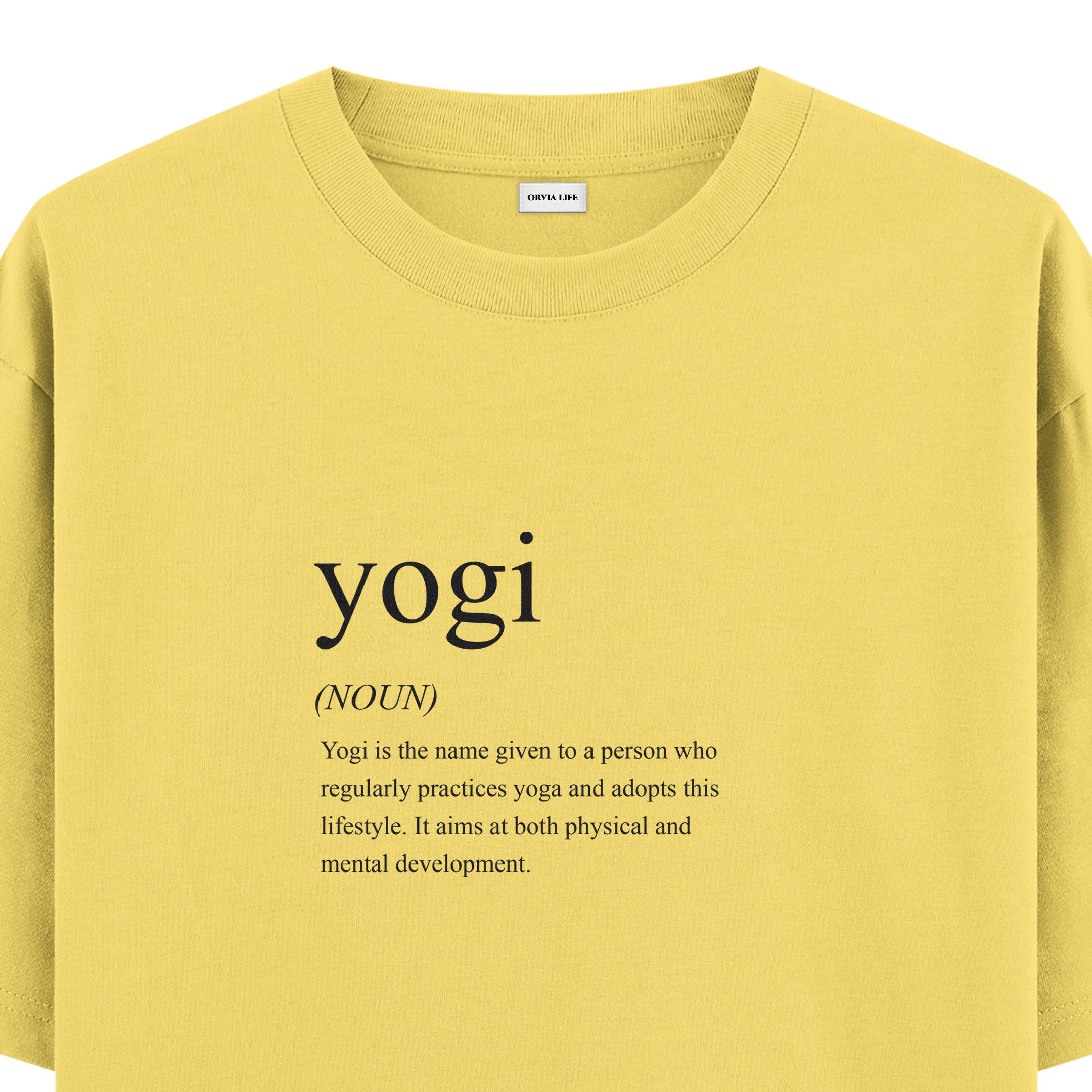 Yogi%20-%20Oversize%20T-shirt%20Sarı