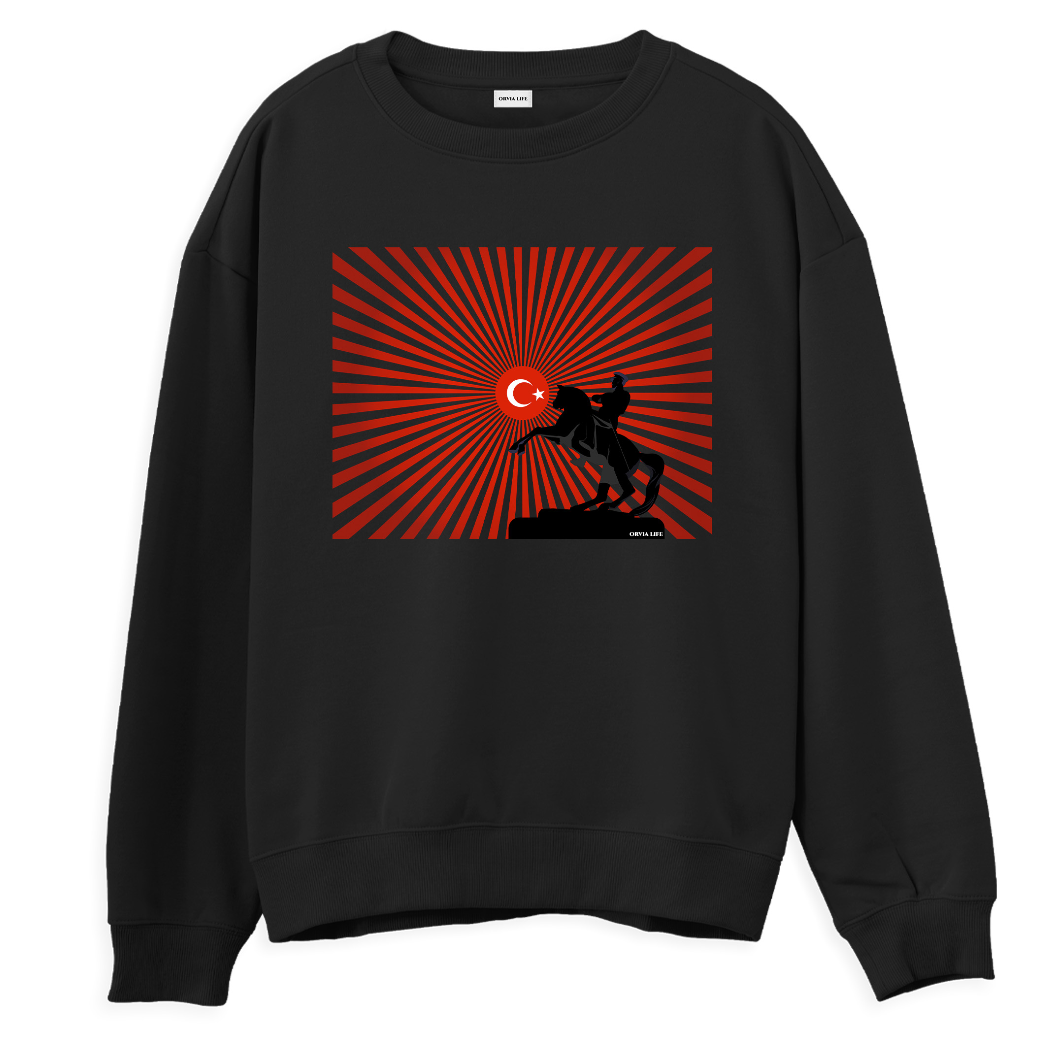 ULU%20ÖNDER%20%20-%20Regular%20Sweatshirt%20Siyah