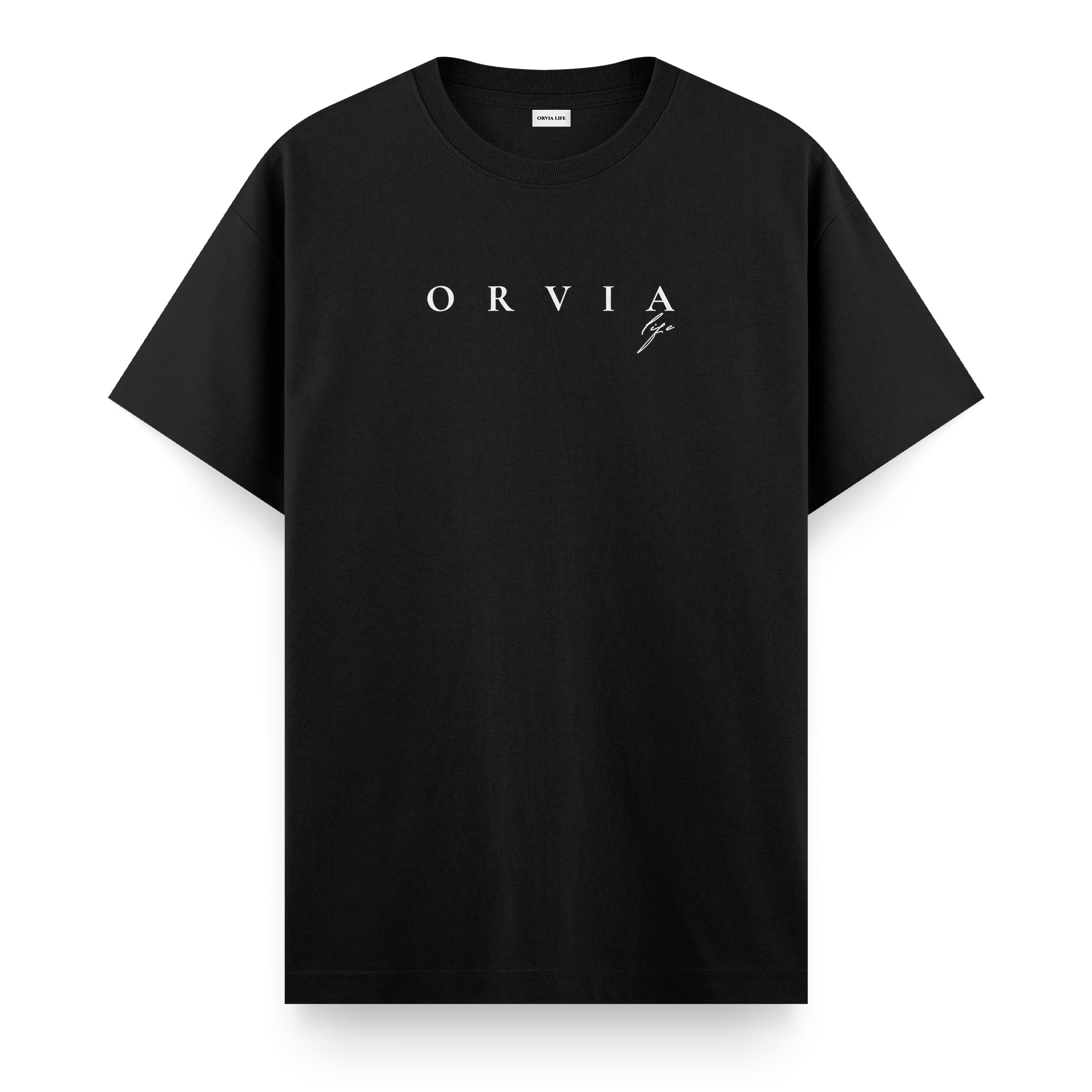 Orvialife%20-%20Regular%20T-shirt%20Siyah