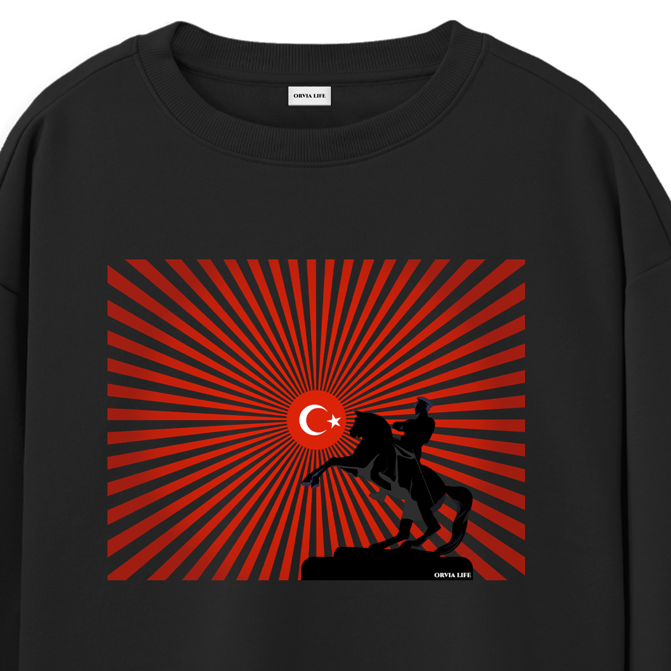 ULU%20ÖNDER%20%20-%20Regular%20Sweatshirt%20Siyah