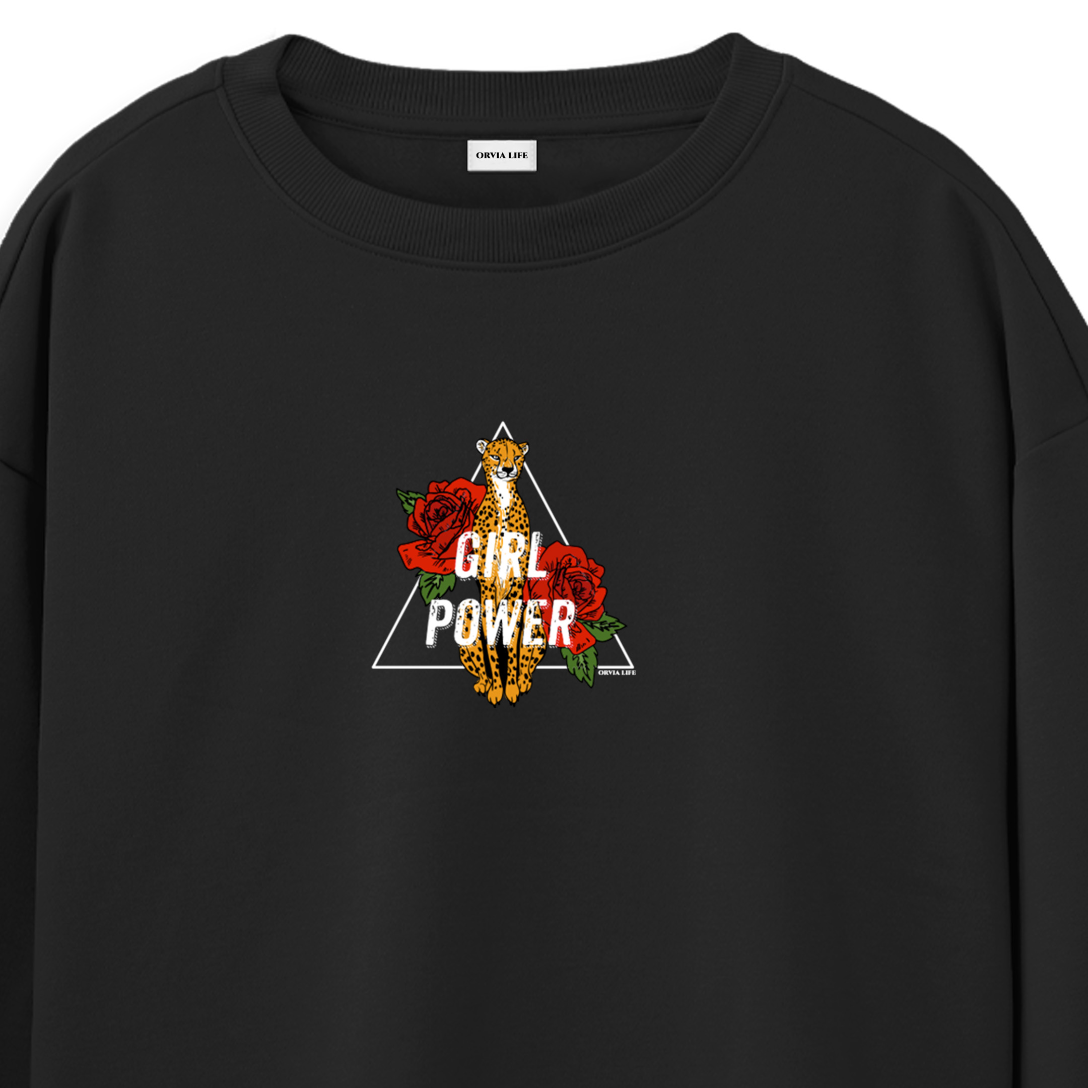 Girl%20Power%20%20-%20Regular%20Sweatshirt%20Siyah