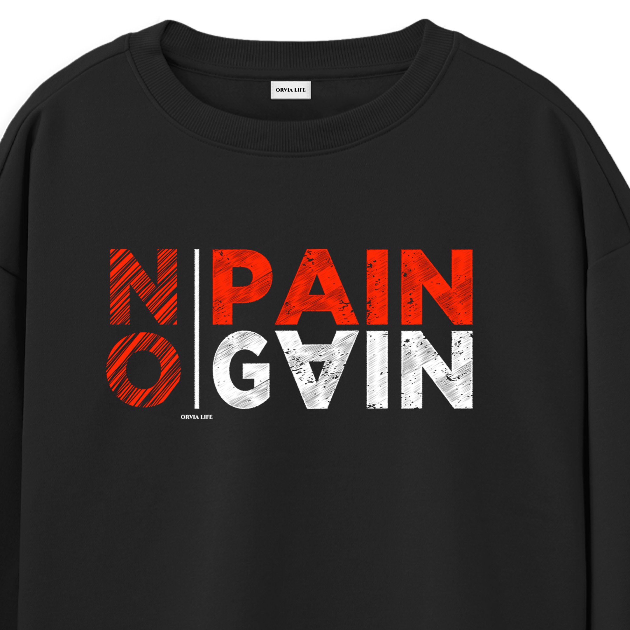 No%20Pain%20No%20Gain%20-%20Regular%20Sweatshirt%20Siyah