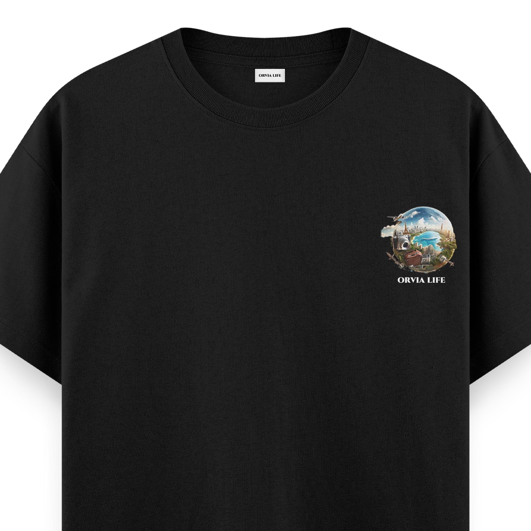 Travel%20-%20Regular%20T-shirt%20Siyah