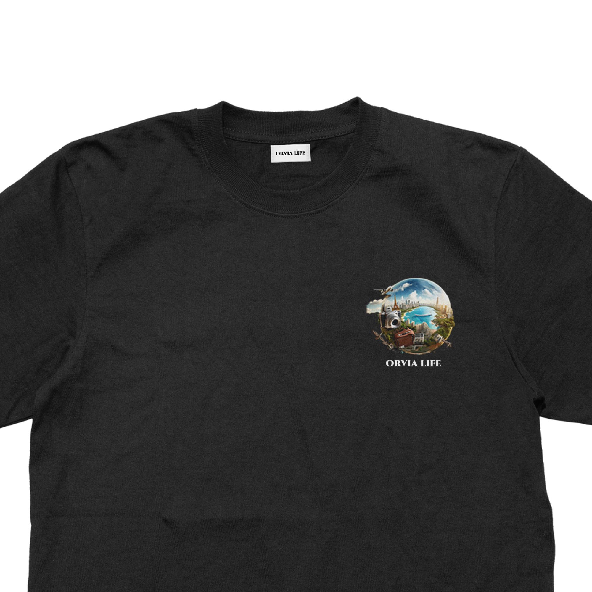 Travel%20-%20Çocuk%20T-shirt%20Siyah