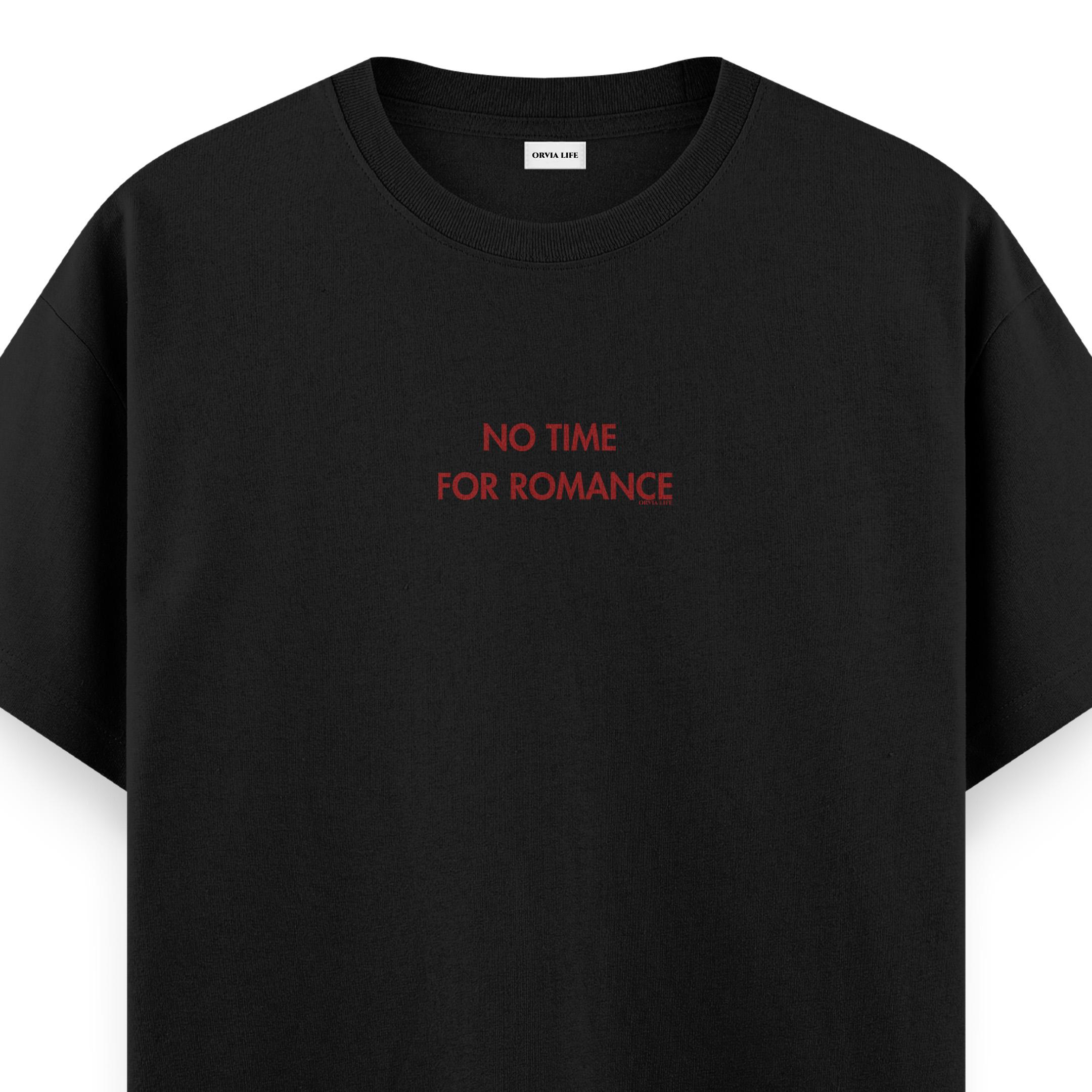 No%20Time%20For%20Romance%20-%20Regular%20T-shirt%20Siyah