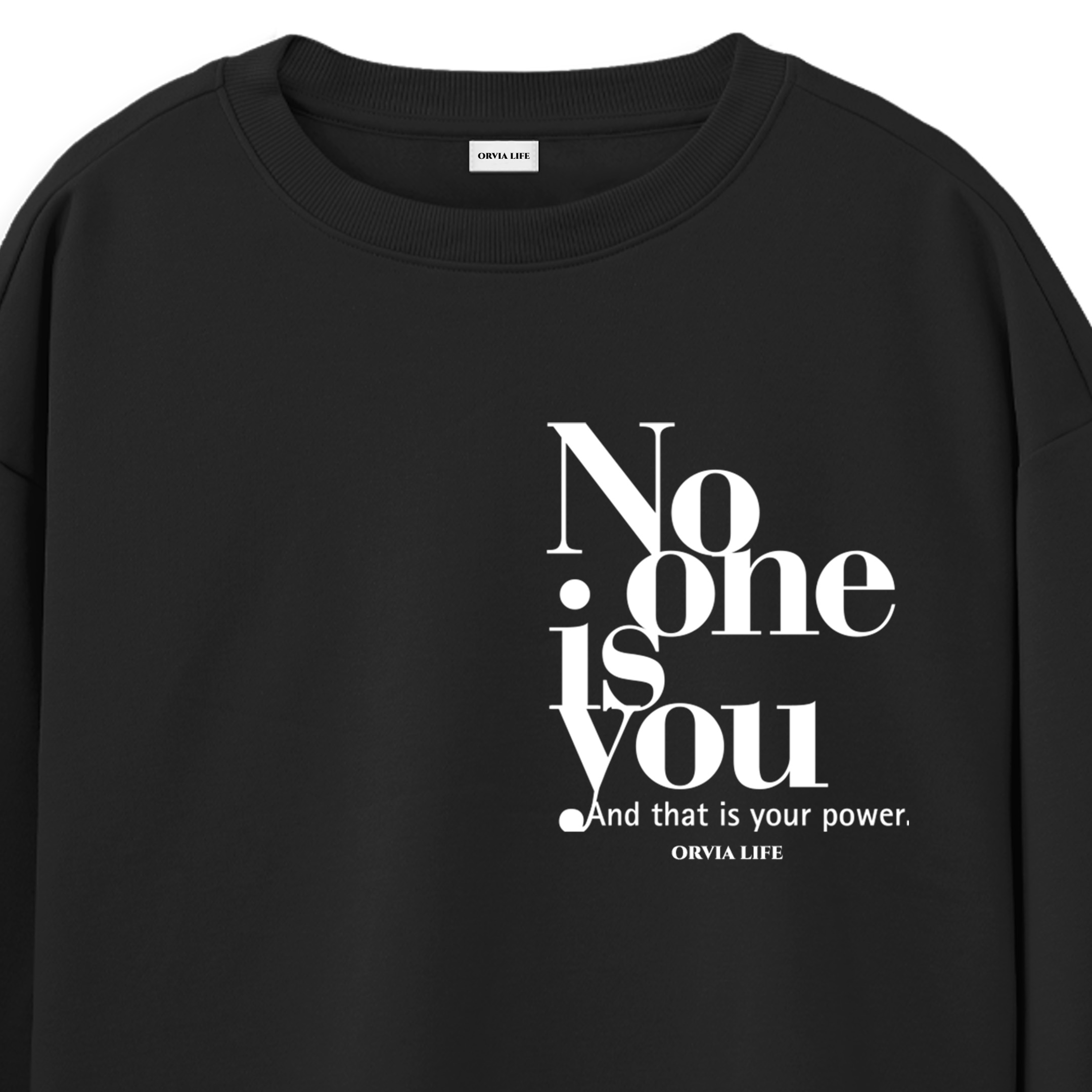 No%20One%20Is%20You%20-%20Regular%20Sweatshirt%20Siyah