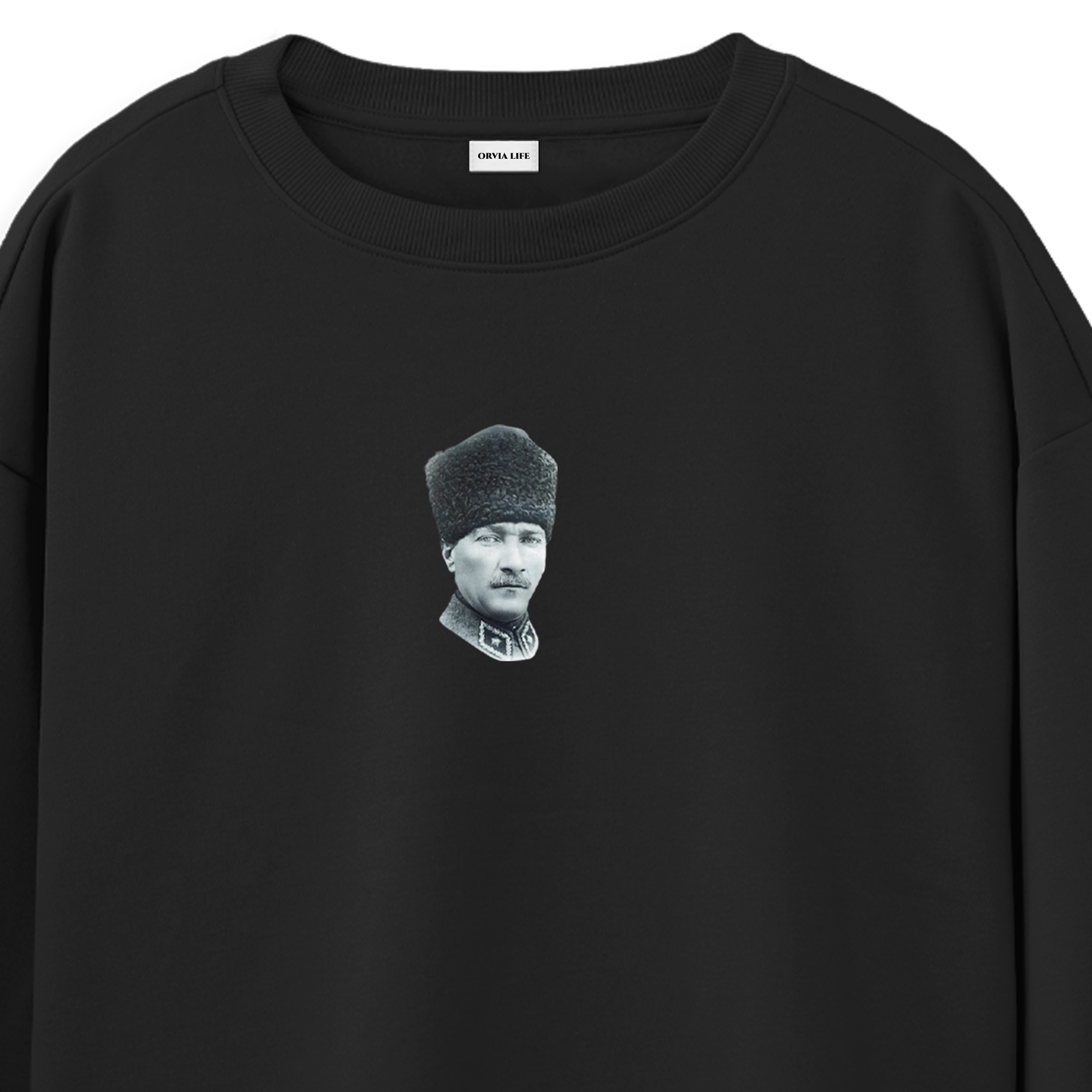 ATATÜRK%20%20Regular%20Sweatshirt%20Siyah