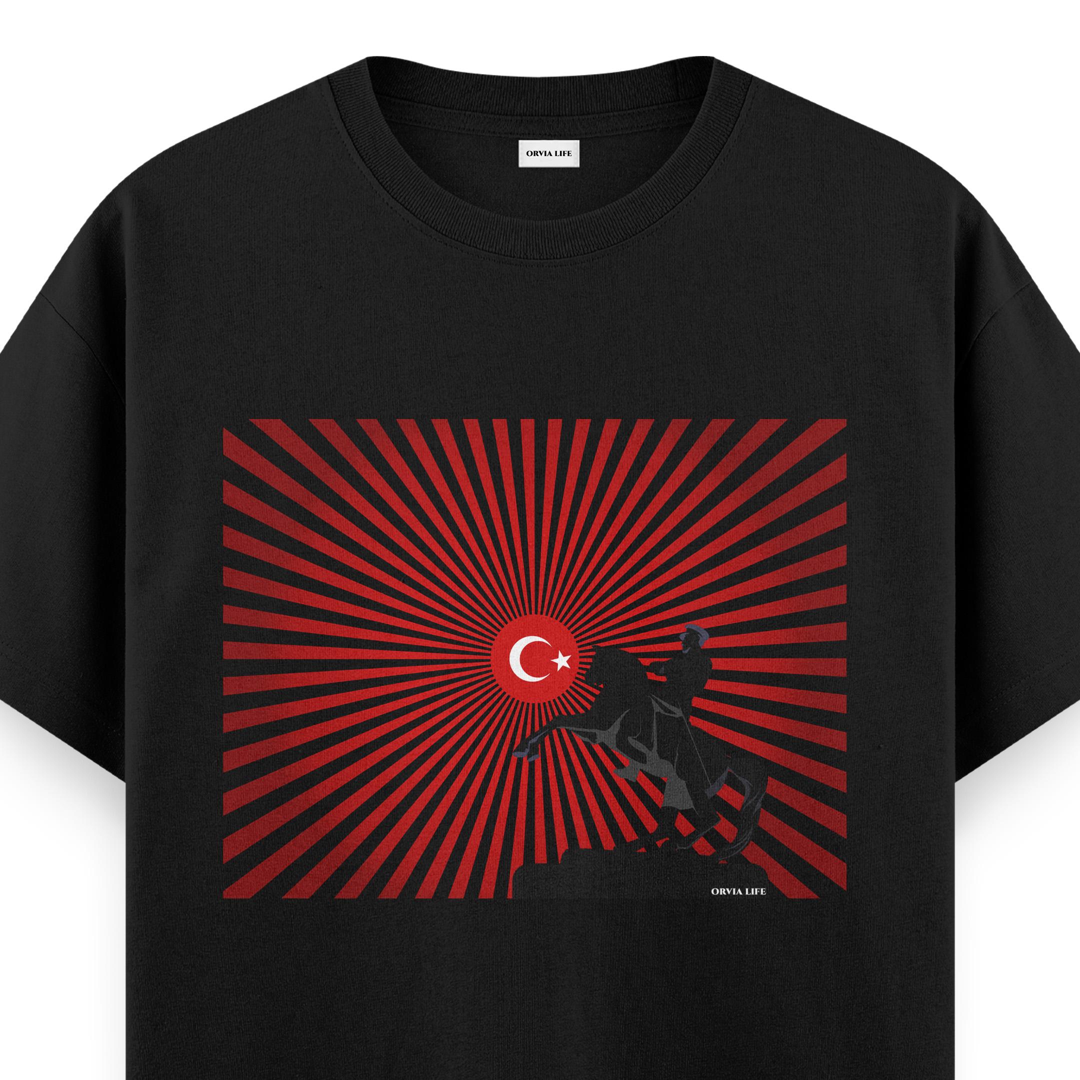 ULU%20ÖNDER%20%20-%20Regular%20T-shirt%20Siyah