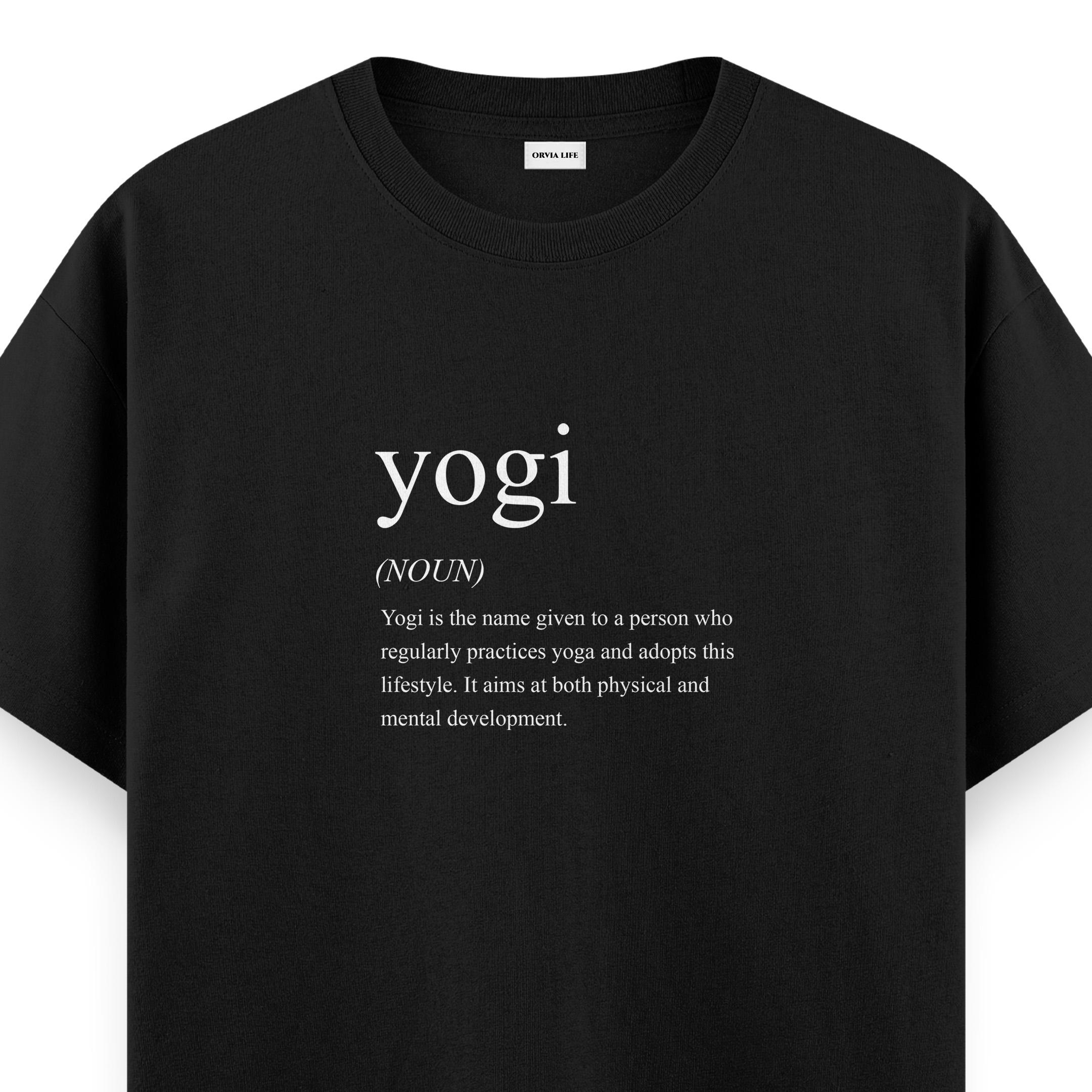 Yogi-%20Regular%20T-shirt%20Siyah