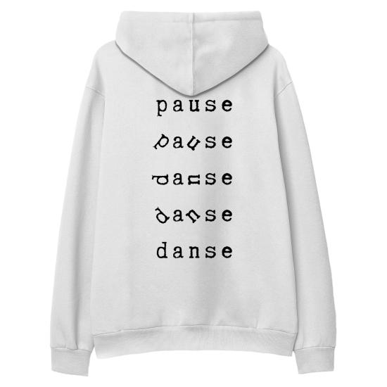 Danse Hoodie Sweatshirt Beyaz