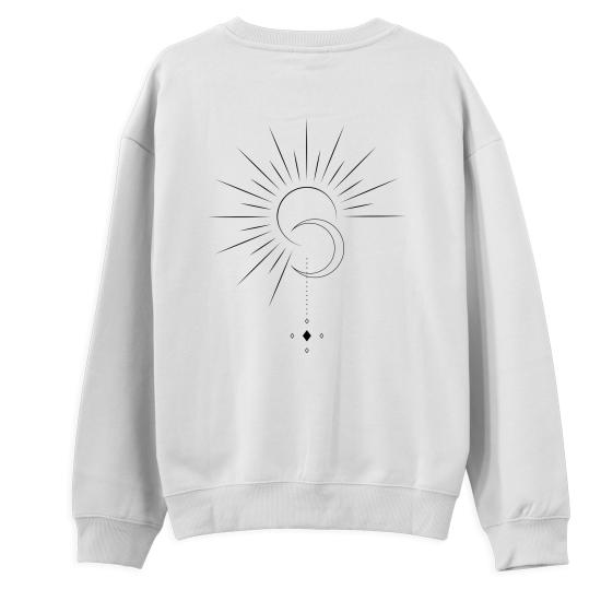 Yin Yang Regular Sweatshirt Beyaz