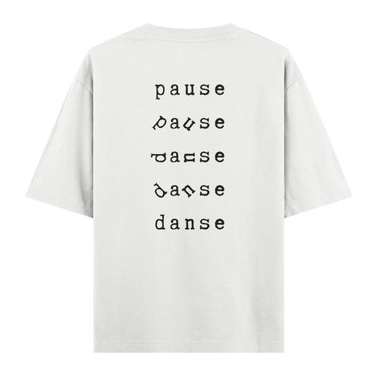 Danse Oversize T-shirt Beyaz