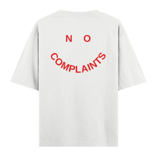 No Complaints Oversize T-shirt Beyaz