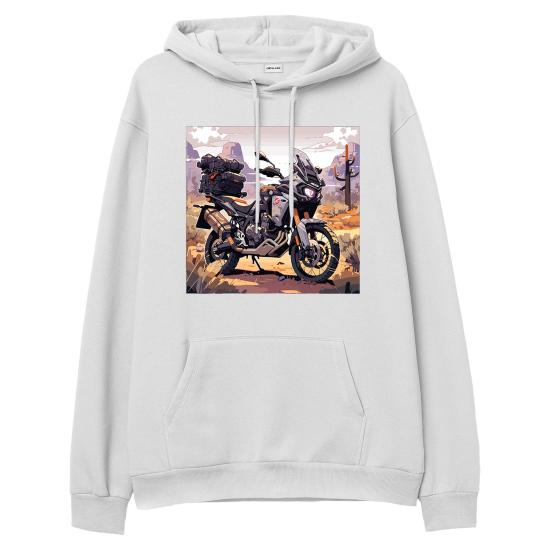 Adventure Sport Hoodie Sweatshirt Beyaz