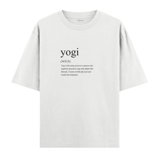 Yogi Oversize T-shirt Beyaz