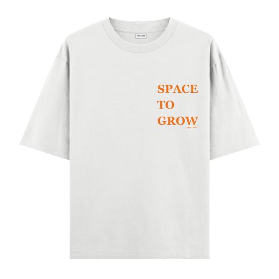 Space To Grow Oversize T-shirt Beyaz