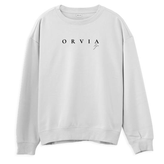 Orvialife Regular Sweatshirt Beyaz