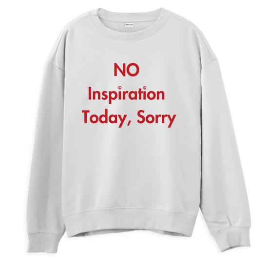 Sorry Regular Sweatshirt Beyaz