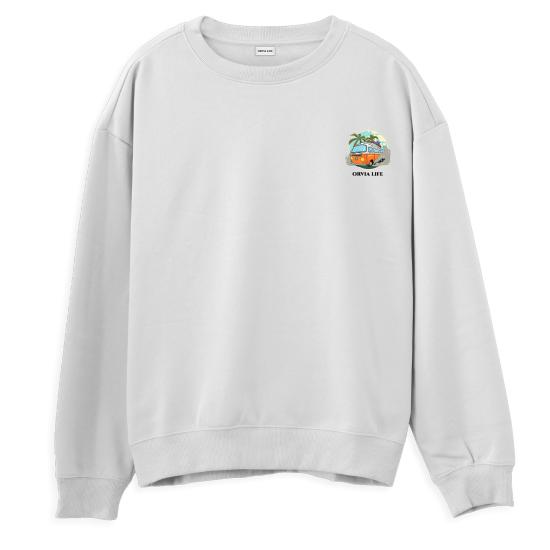 Caravan Regular Sweatshirt Beyaz