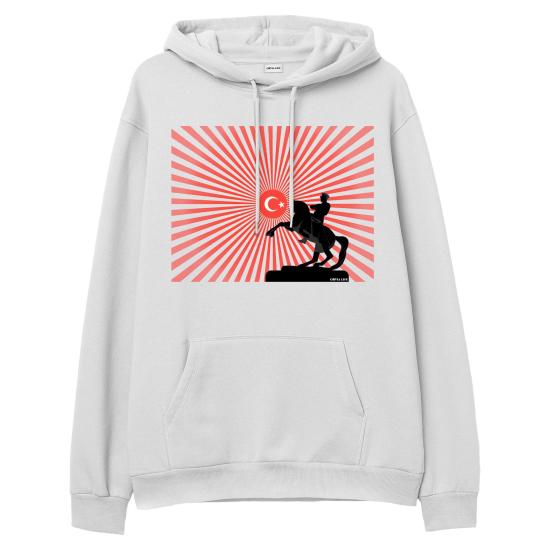 ULU ÖNDER Hoodie Sweatshirt Beyaz